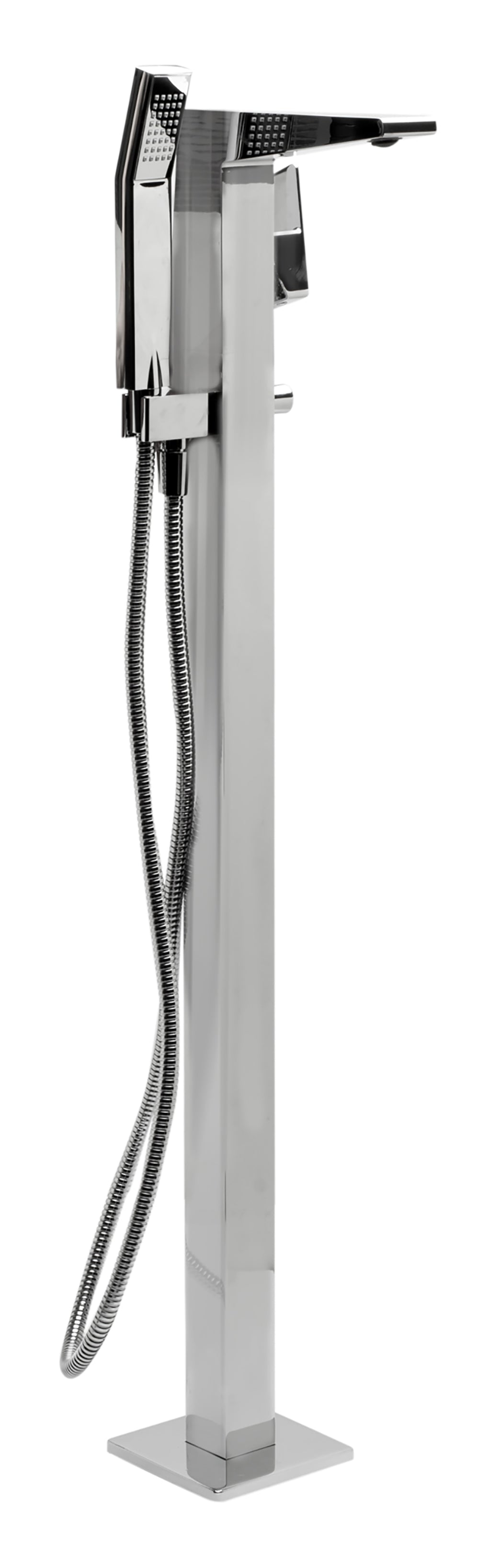 ALFI brand Brass, AB2475-PC Polished Chrome Single Hole Floor Mounted Tub Filler