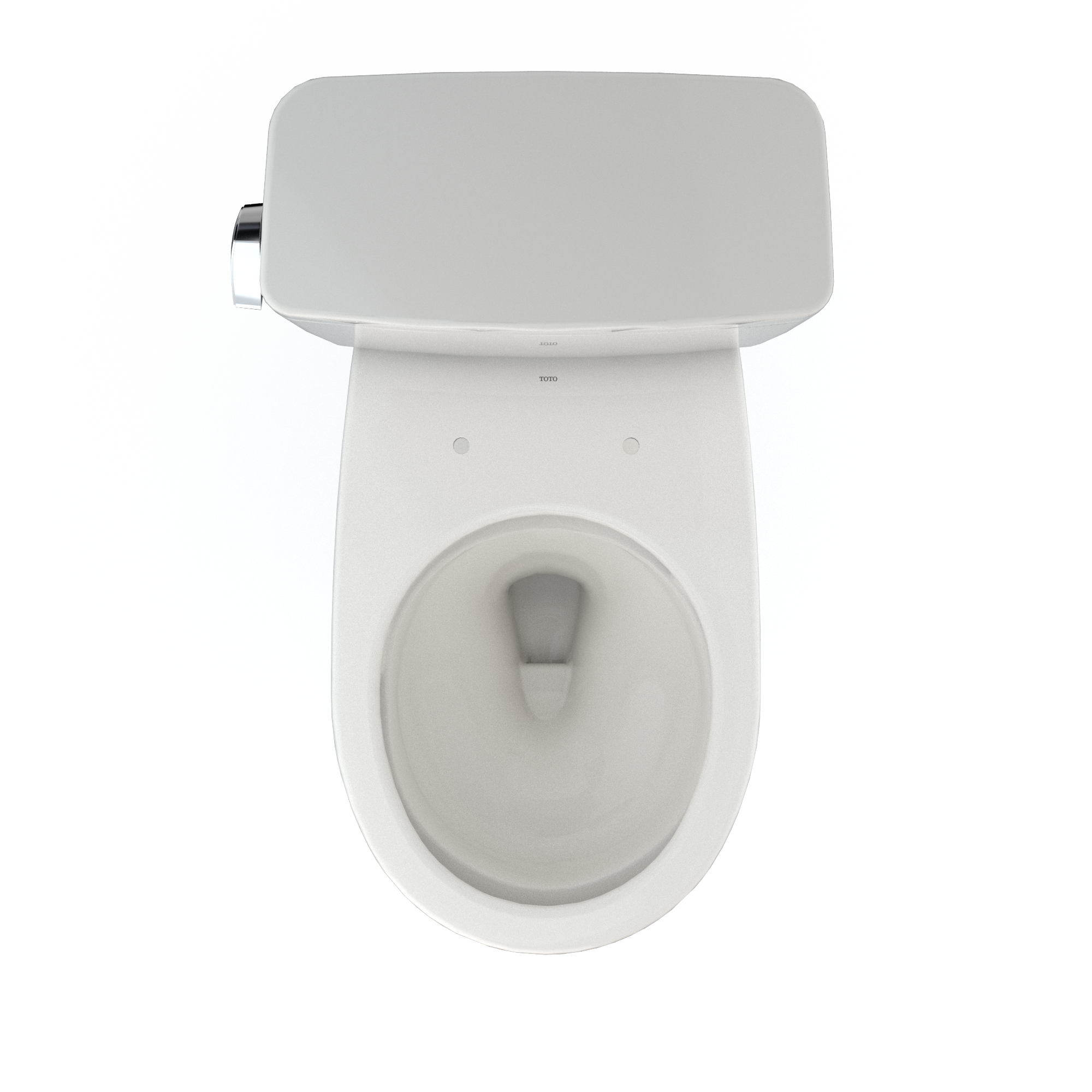 Alternate Image for TOTO Drake Two-Piece Round 1.28 GPF Universal Height TORNADO FLUSH Toilet with CEFIONTECT, Colonial White, Vitreous China, CST775CEFG#11
