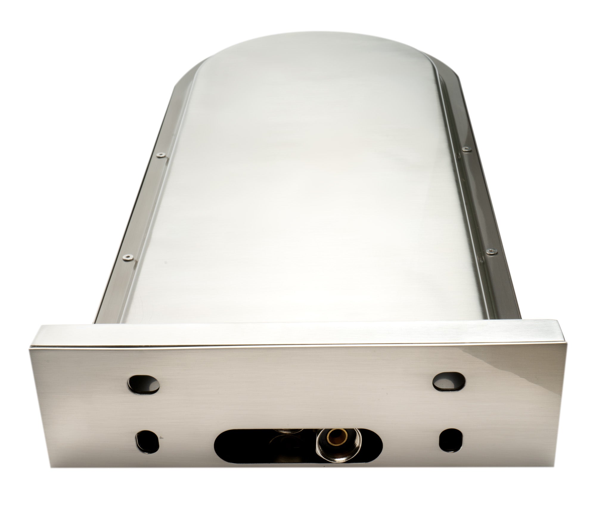 Alternate Image for ALFI brand RAIN10RW-BN Brushed Nickel 10" Wall-Mounted Square Waterfall Rain Shower Head, Brass