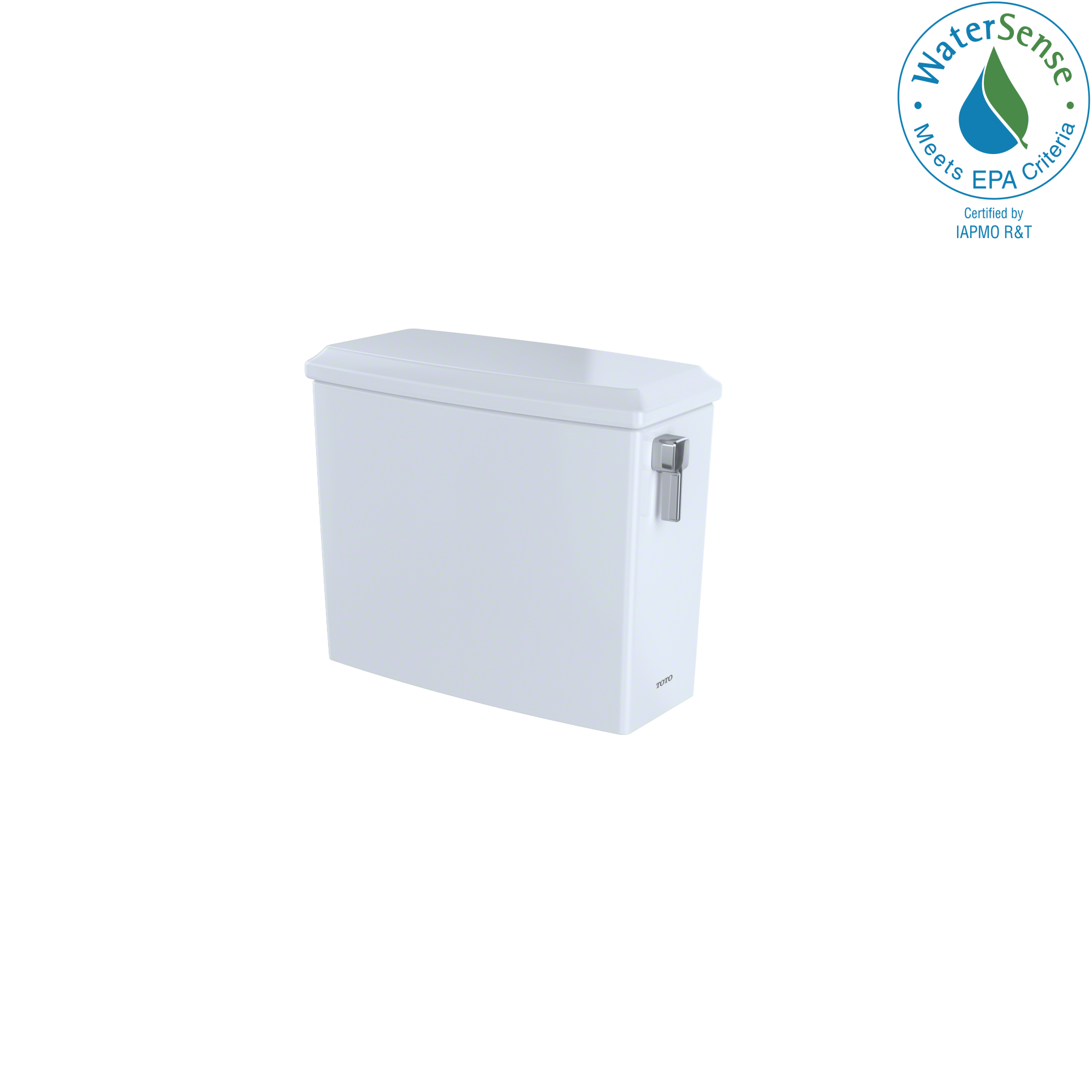 TOTO Connelly Dual-Max, Dual Flush 1.28 and 0.9 GPF Toilet Tank with Right-Hand Trip Lever, Cotton White, Vitreous China, ST494MR#01