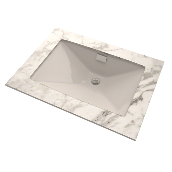 TOTO Lloyd Rectangular Undermount Bathroom Sink, Sedona Beige, Vitreou