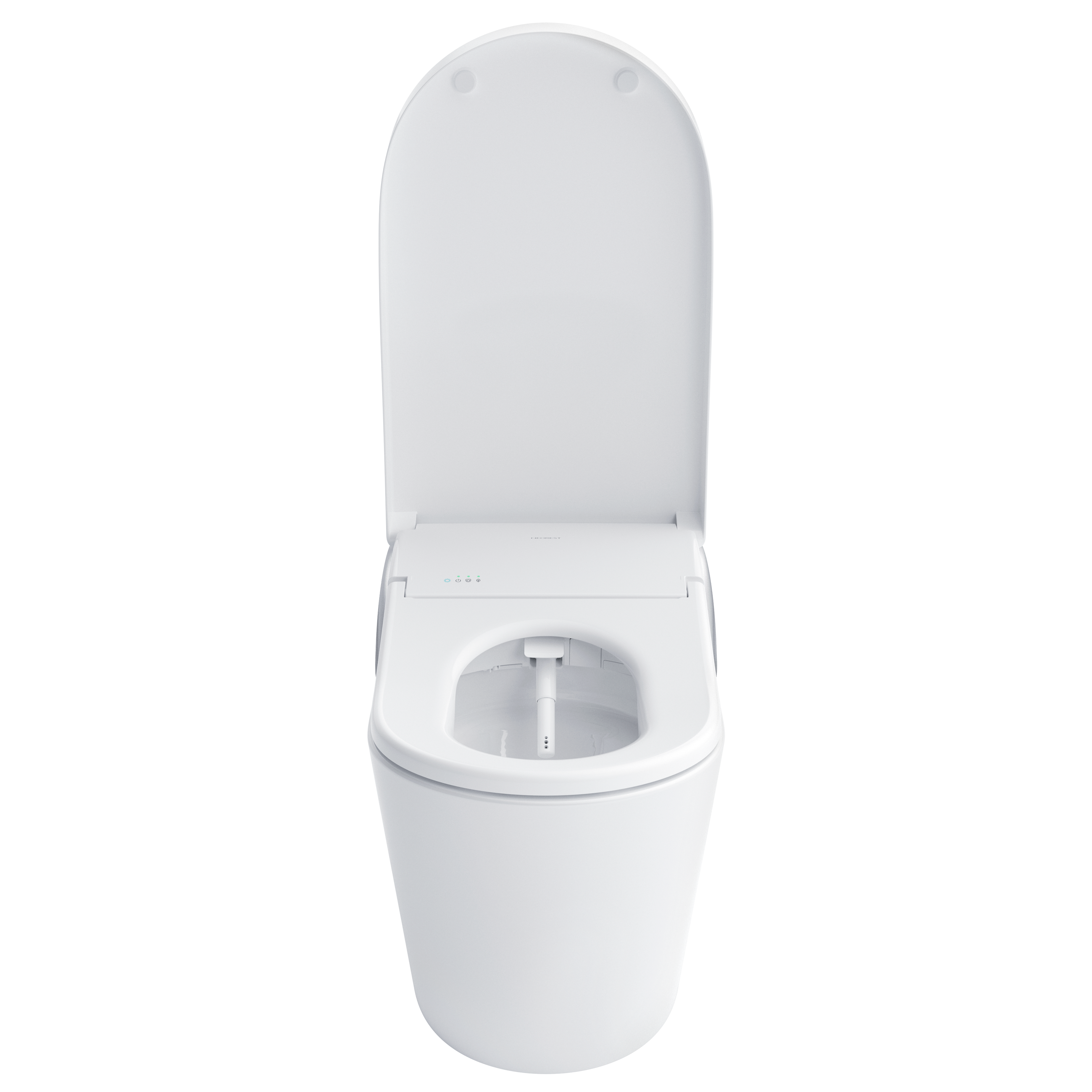 Alternate Image for TOTO NEOREST LS Dual Flush 1.0 or 0.8 GF Integrated Bidet Toilet, Cotton White with Silver Trim, Vitreous China and Plastic, MS8732CUMFG#01S