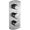 ALFI brand AB3901-BN Brushed Nickel Round 2 Way Thermostatic Shower Mixer, Brass