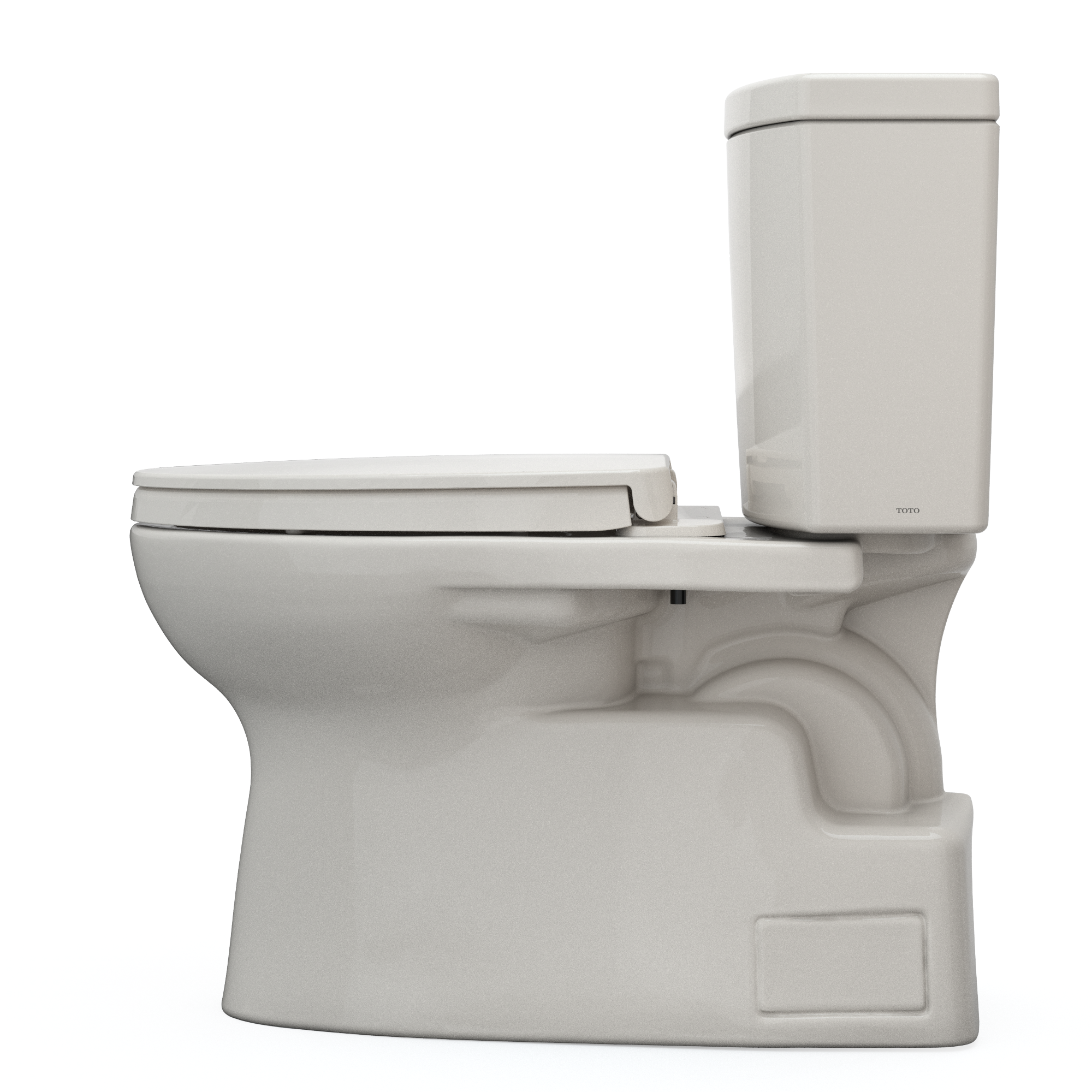 Alternate Image for TOTO Vespin II 1G Two-Piece Elongated 1.0 GPF Universal Height Toilet with CEFIONTECT and SS124 SoftClose Seat, WASHLET+ Ready, Sedona Beige, Vitreous China|Plastic, MS474124CUFG#12