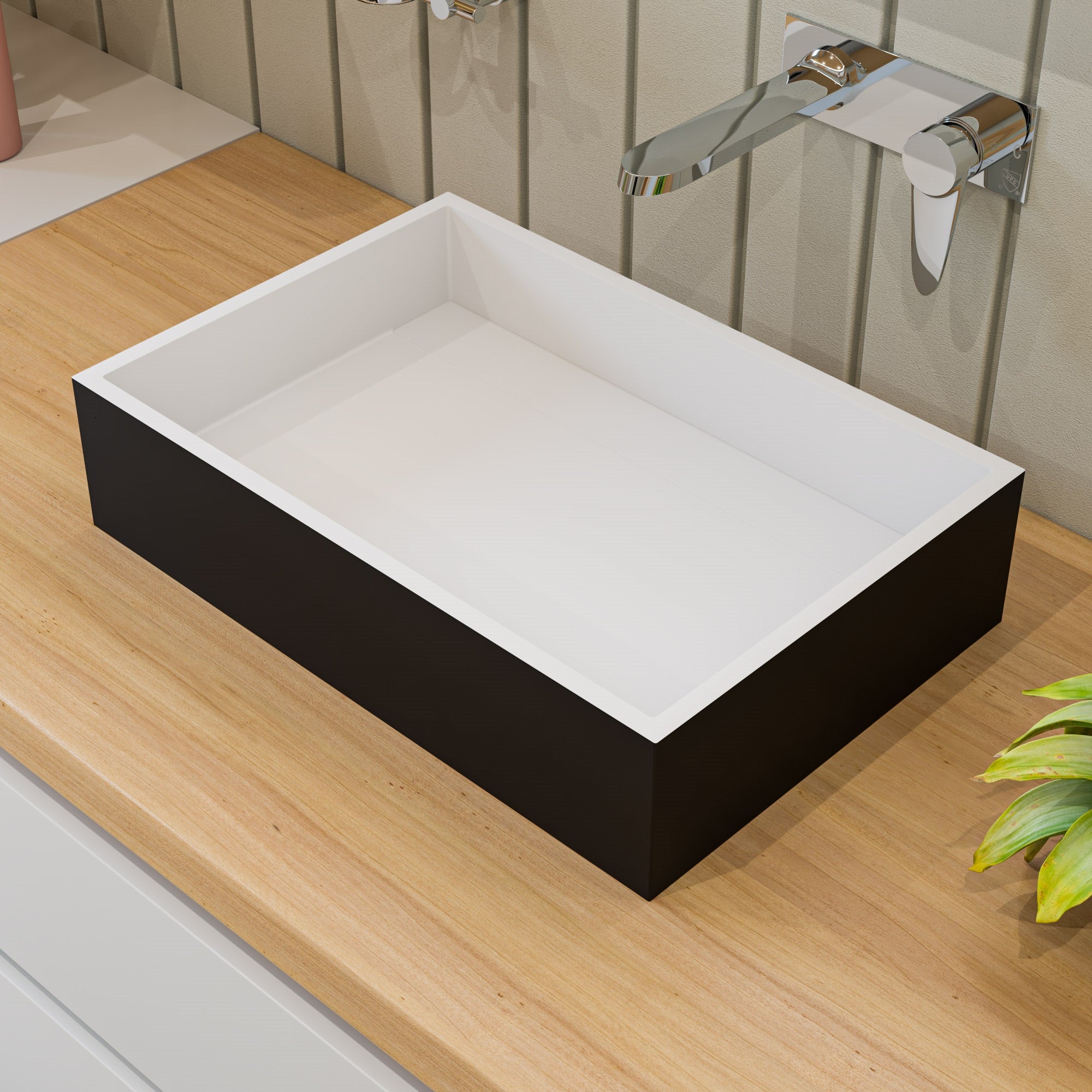 Alternate Image for ALFI Polished Chrome Wall Mounted Modern Bathroom Faucet, AB1772-PC