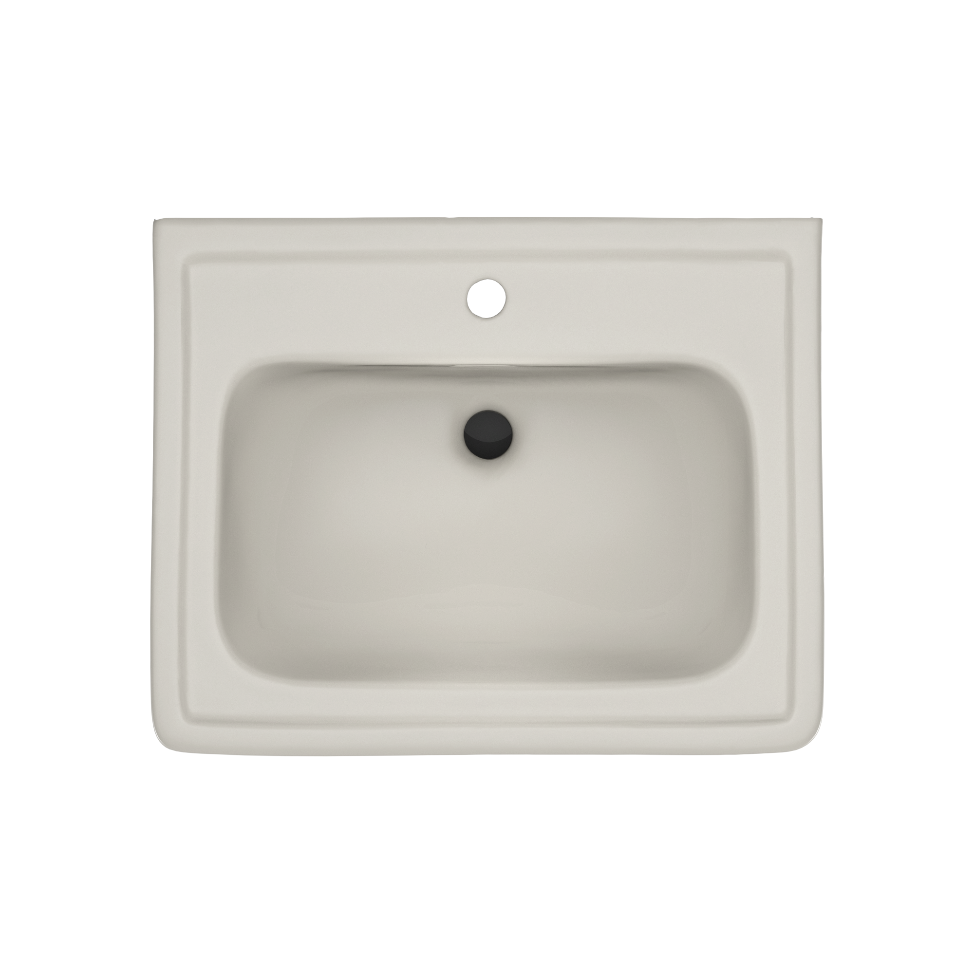 Alternate Image for TOTO Promenade 24" x 19-1/4" Rectangular Pedestal Bathroom Sink for Single Hole Faucets, Sedona Beige, Vitreous China, LPT532N#12