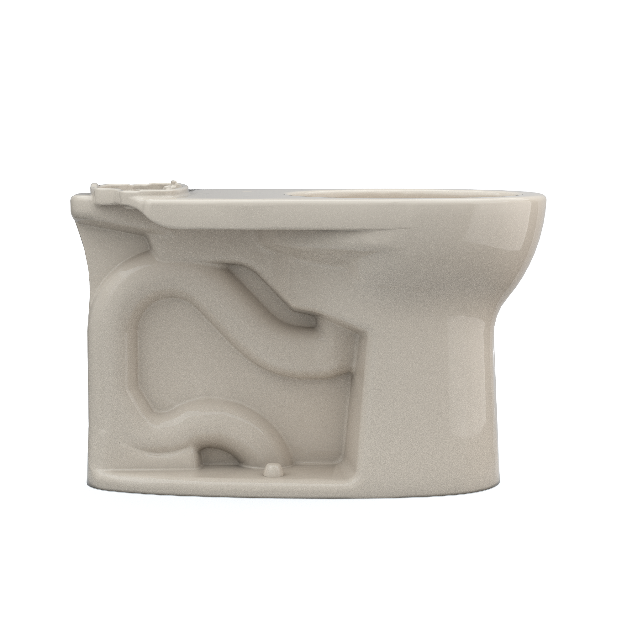 TOTO Drake Round TORNADO FLUSH Toilet Bowl with CEFIONTECT, Bone, Vitreous China, C775CEFG#03