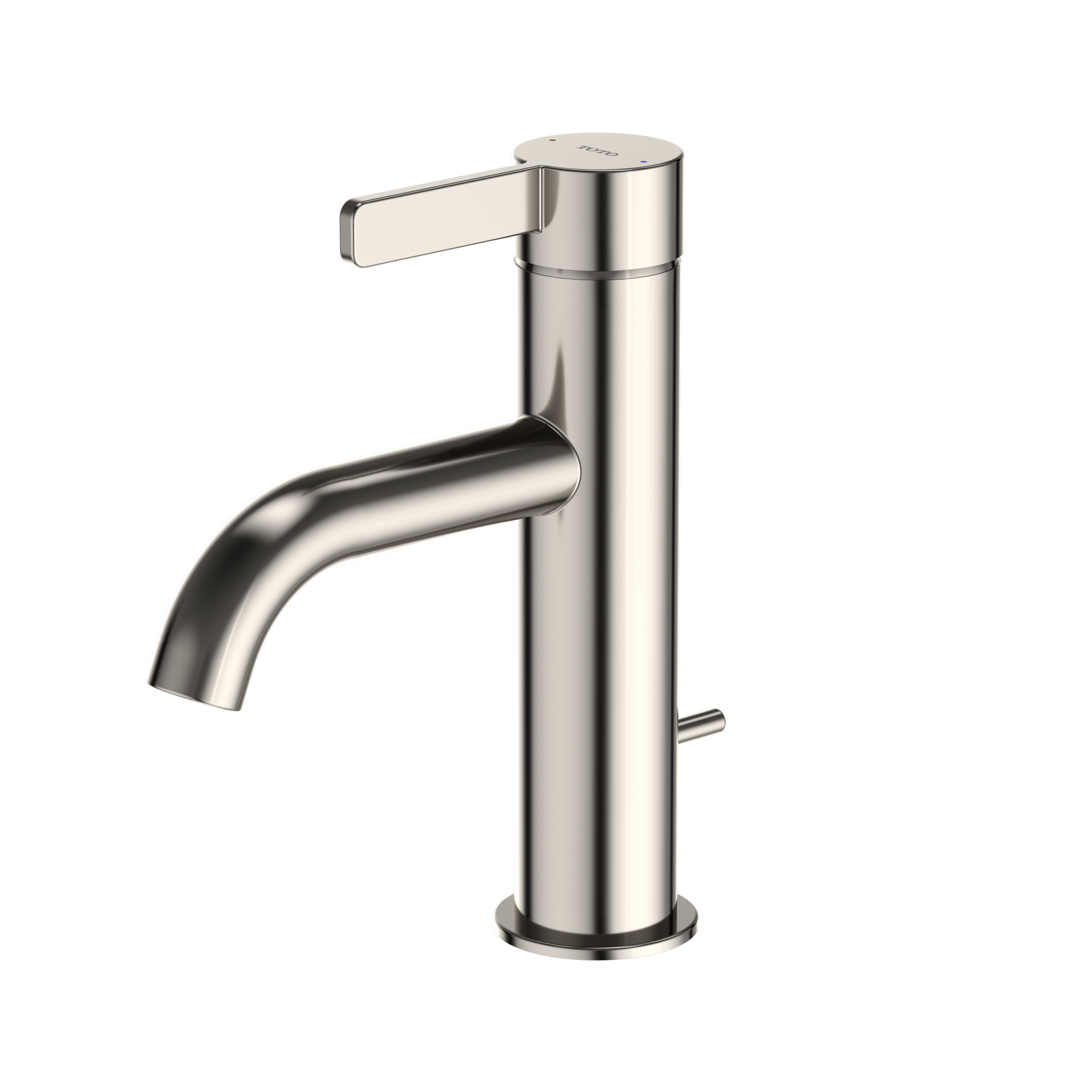 Alternate Image for TOTO GF Series 1.2 GPM Single Handle Bathroom Sink Faucet with COMFORT GLIDE Technology and Drain Assembly, Polished Nickel, Stainless Steel, TLG11301U#PN