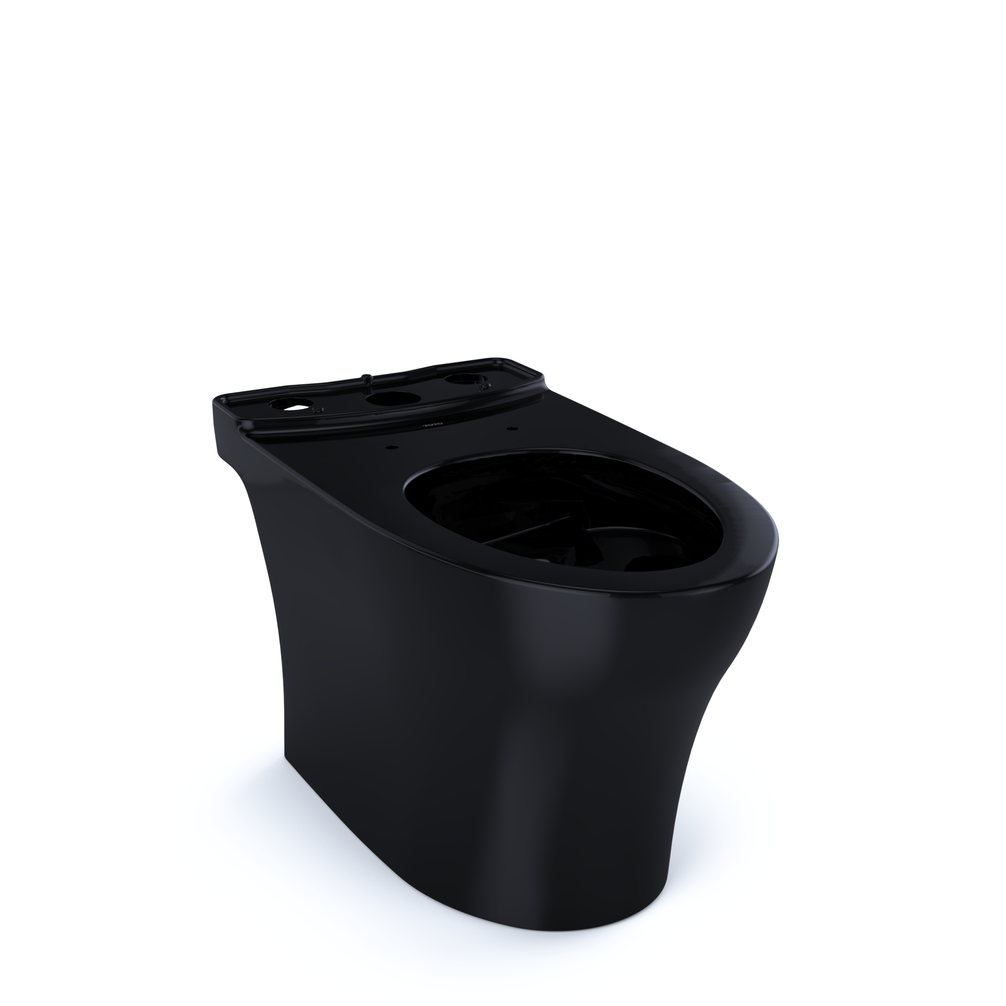 TOTO Aquia IV WASHLET+ Elongated Skirted Toilet Bowl, Ebony, Vitreous China, CT446CENT40#51