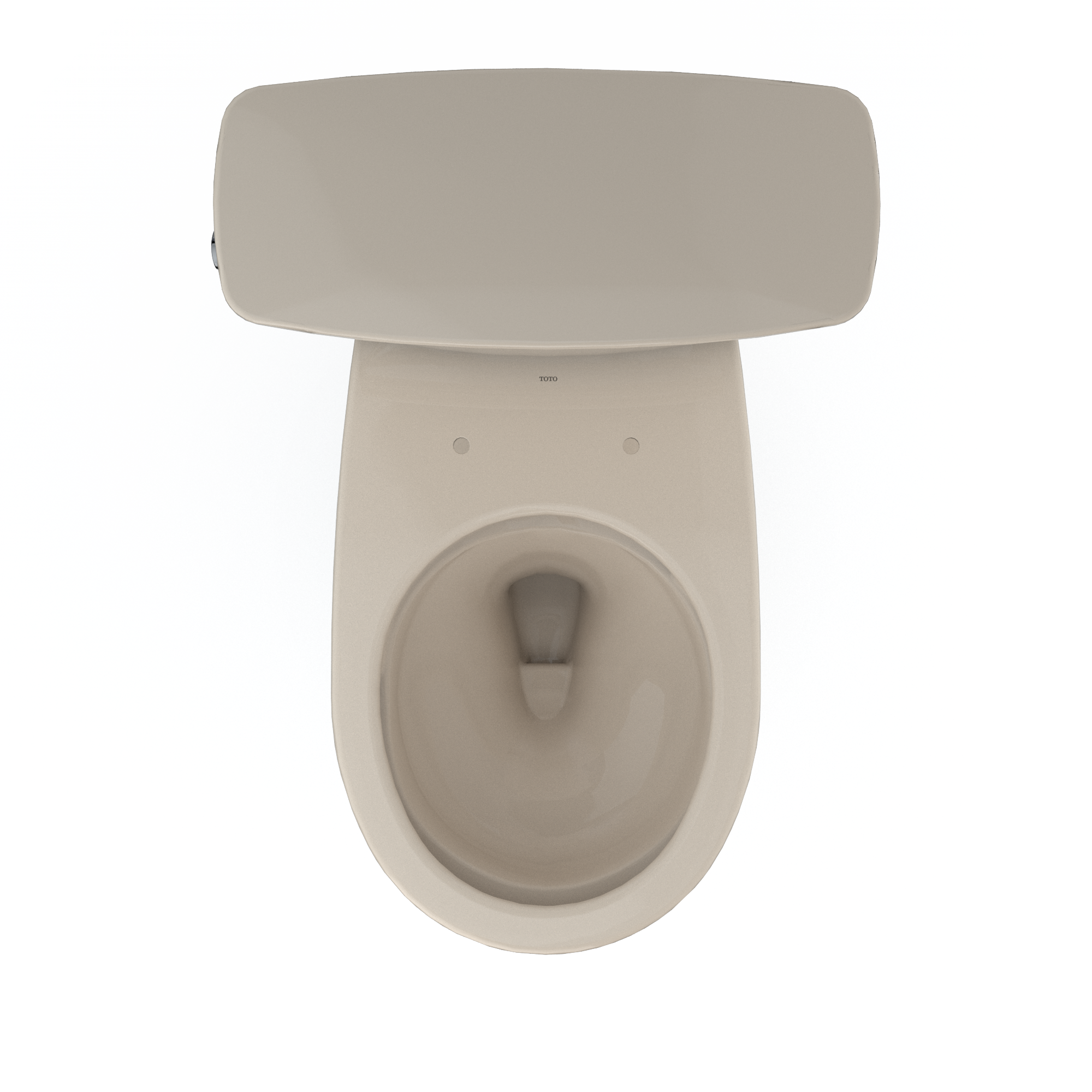 Alternate Image for TOTO Drake Transitional Two-Piece Round 1.28 GPF Universal Height TORNADO FLUSH Toilet with CEFIONTECT, Bone, Vitreous China, CST785CEFG#03