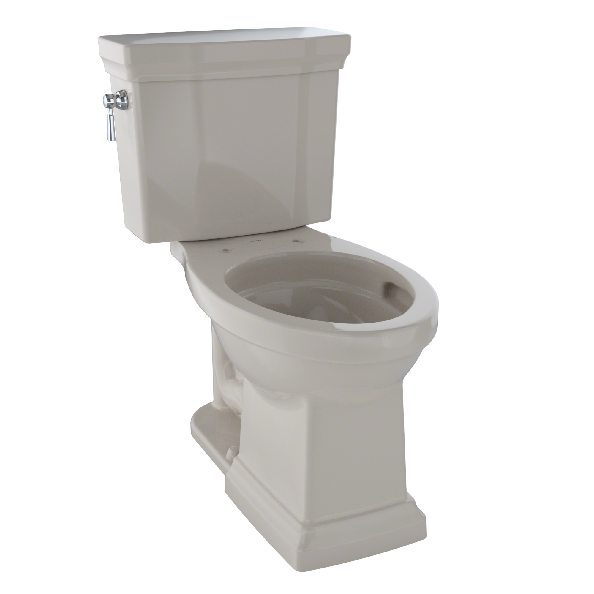 Alternate Image for TOTO Promenade II 1G Two-Piece Elongated 1.0 GPF Universal Height Toilet with CEFIONTECT, Bone, Vitreous China, CST404CUFG#03