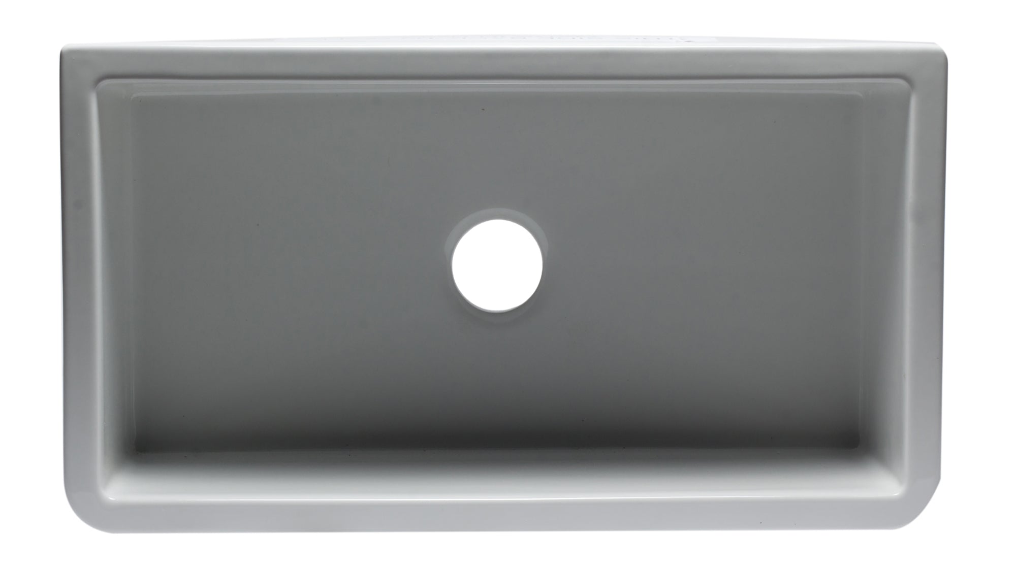 Alternate Image for ALFI 33" Single Bowl Thick Wall Fireclay Farmhouse Apron Sink, Reversible, White, AB3318SB-W