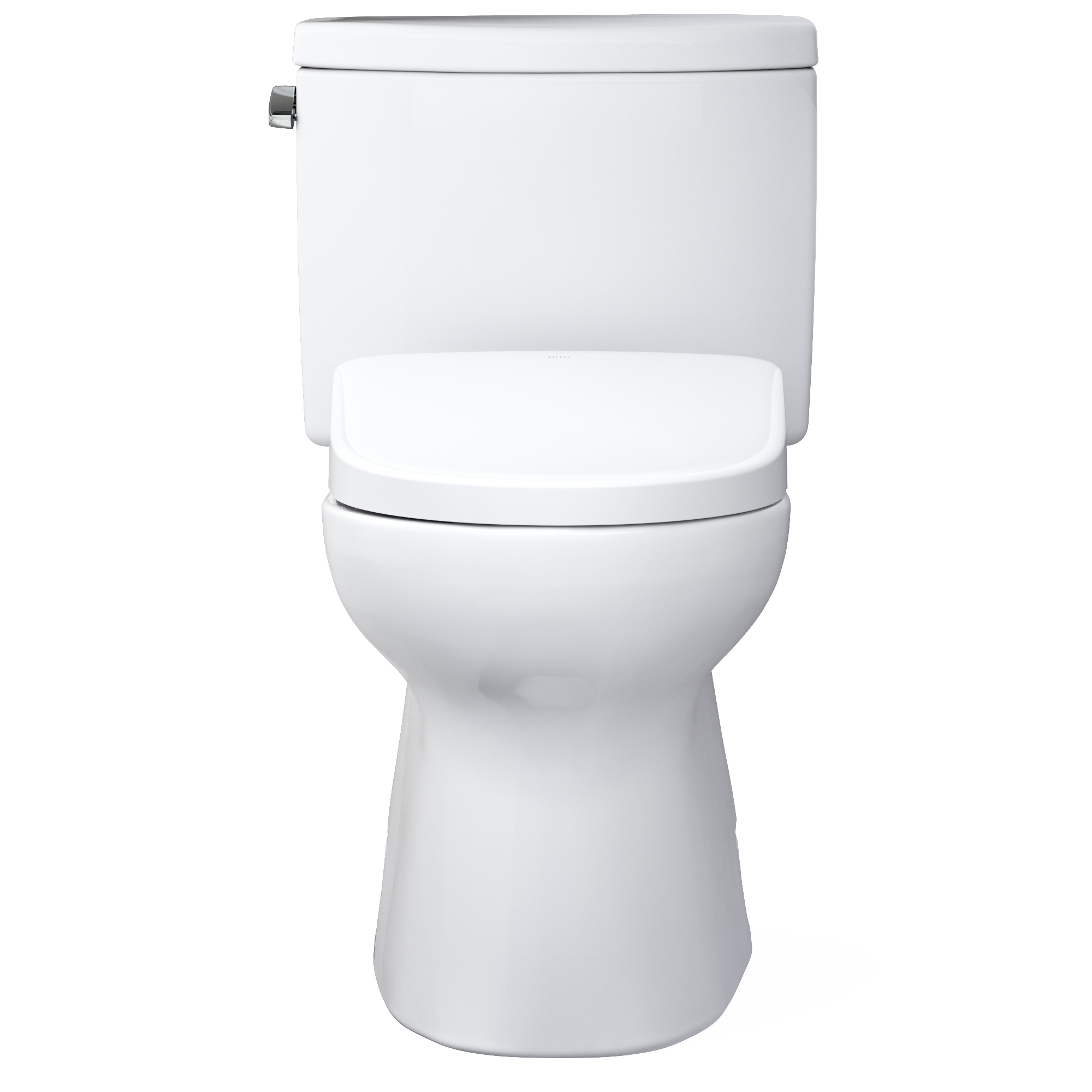 Alternate Image for TOTO WASHLET+ Vespin II Two-Piece Elongated 1.28 GPF Toilet with Auto Flush WASHLET+ S7A Contemporary Bidet Seat, Cotton White, Vitreous China|Plastic, MW4744736CEFGA#01