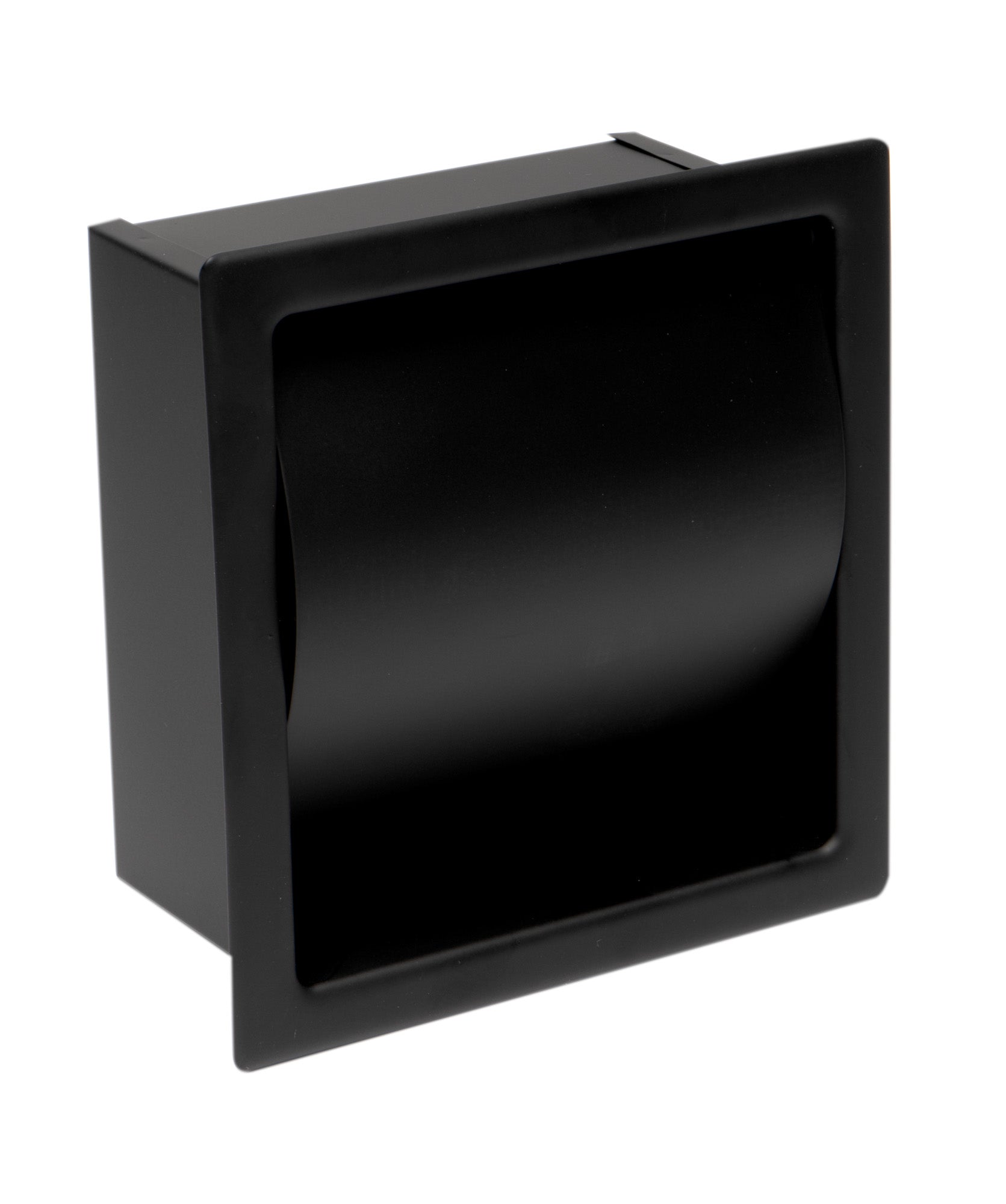 Alternate Image for ALFI brand ABTPC77-BLA Black Matte Stainless Steel Recessed Toilet Paper Holder with Cover