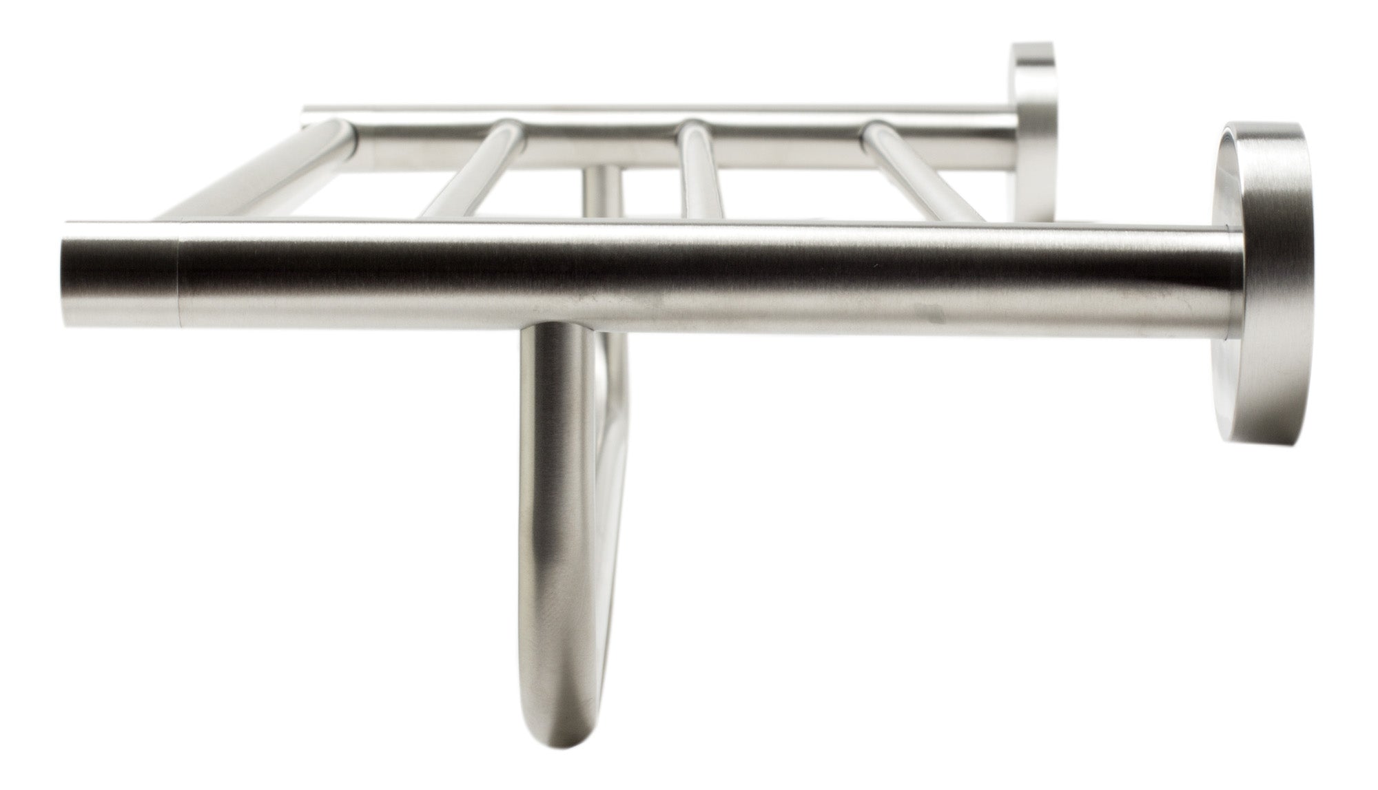 Alternate Image for ALFI brand AB9538-BN Brushed Nickel 26 inch Towel Bar & Shelf Bathroom Accessory, Brass