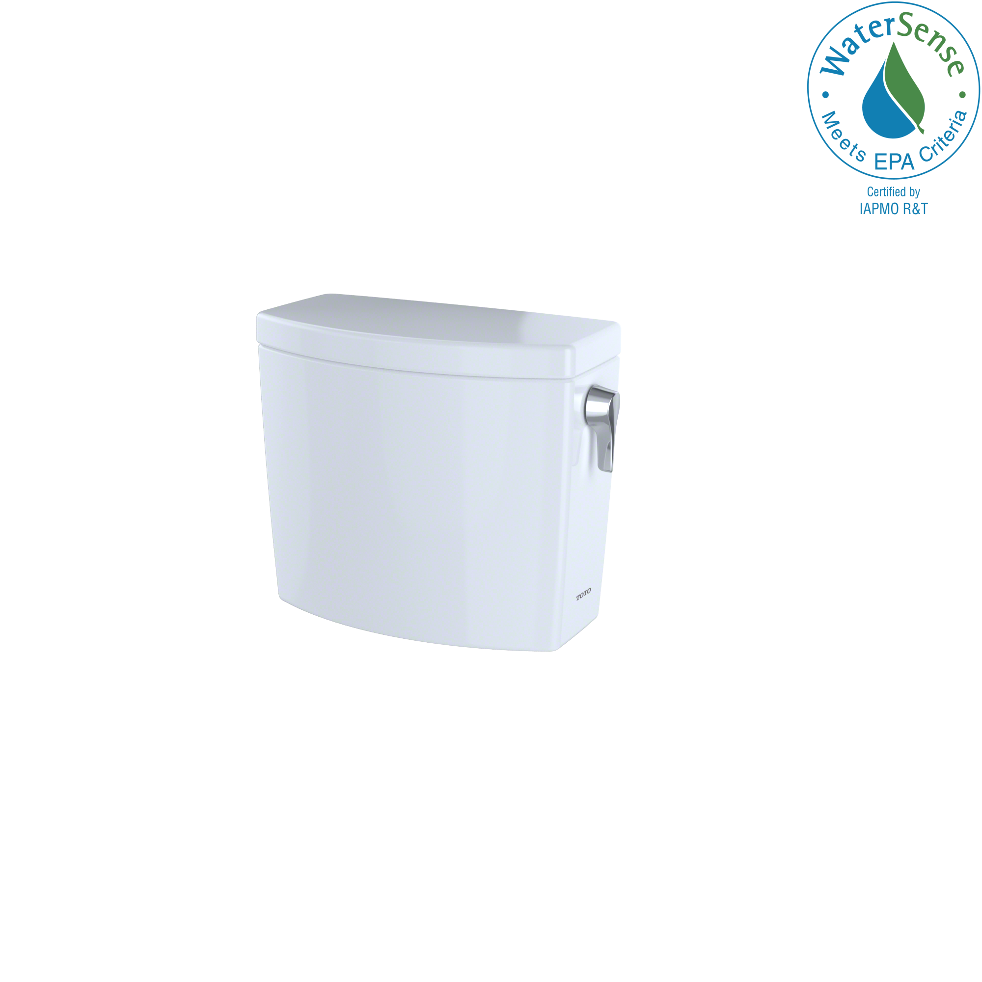 TOTO Drake II 1G and Vespin II 1G, 1.0 GPF Toilet Tank with Right-Hand Trip Lever, Cotton White, Vitreous China, ST453UR#01
