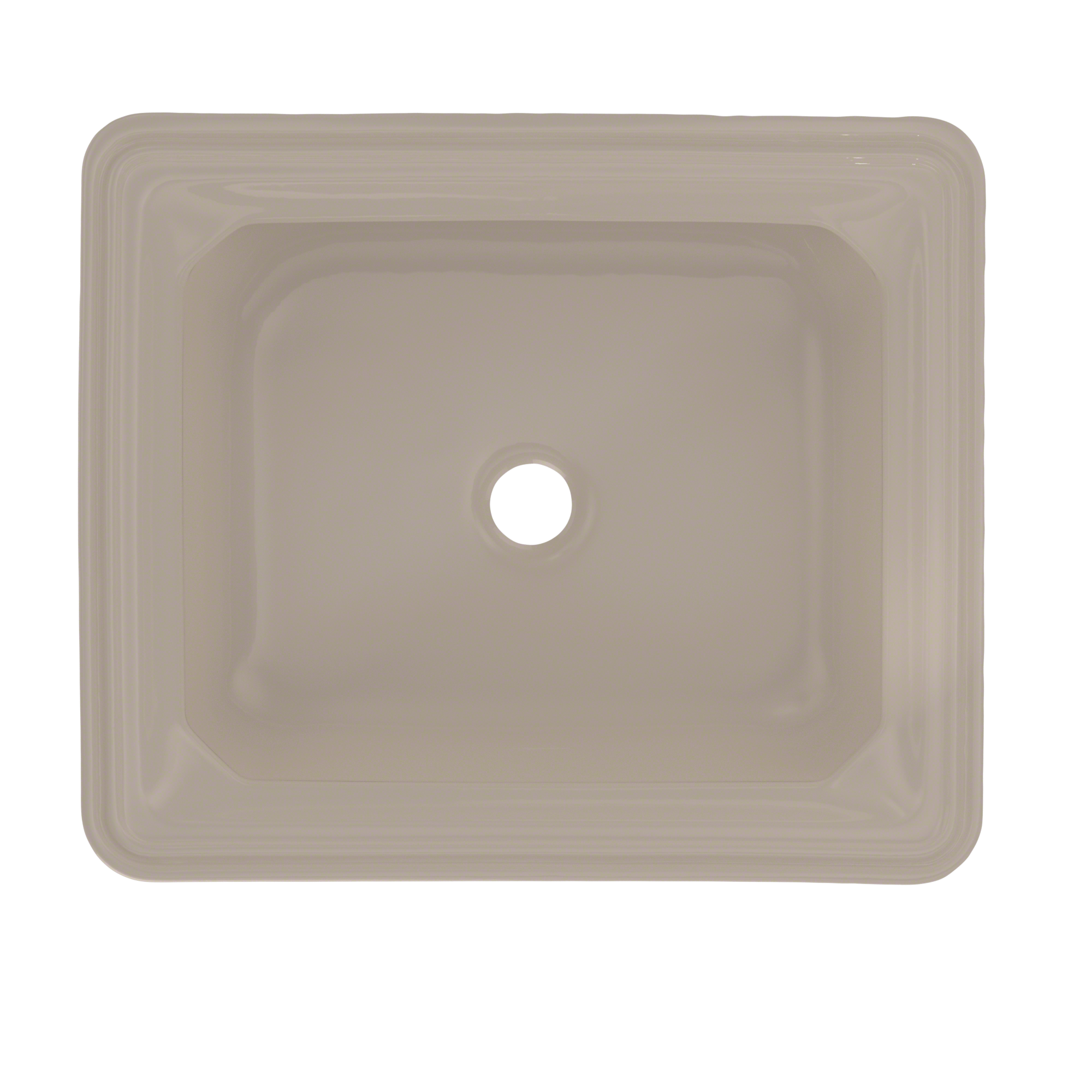 Alternate Image for TOTO Guinevere Rectangular Undermount Bathroom Sink with CEFIONTECT, Bone, Vitreous China, LT973G#03