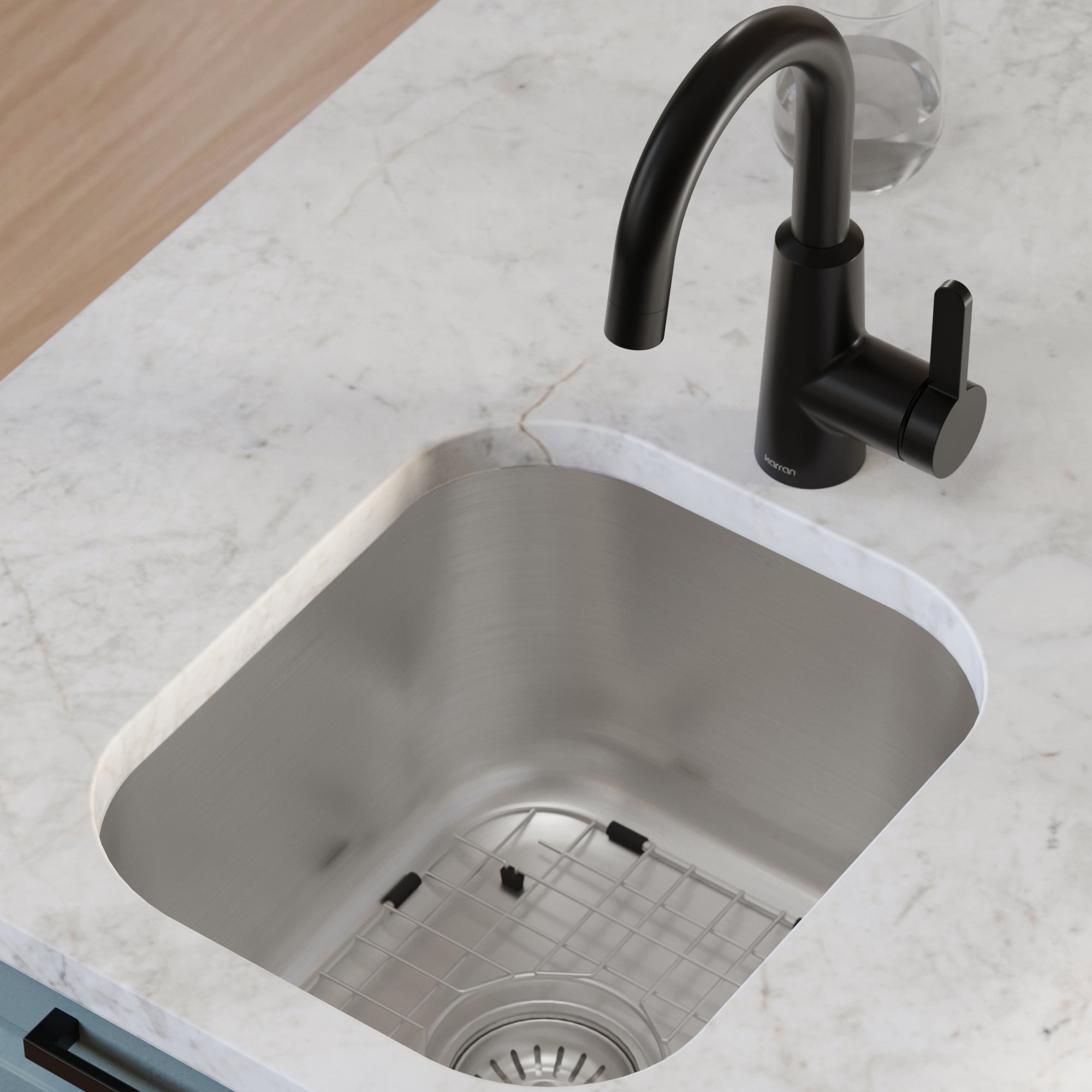 Karran profile 15 stainless steel kitchen sink product image