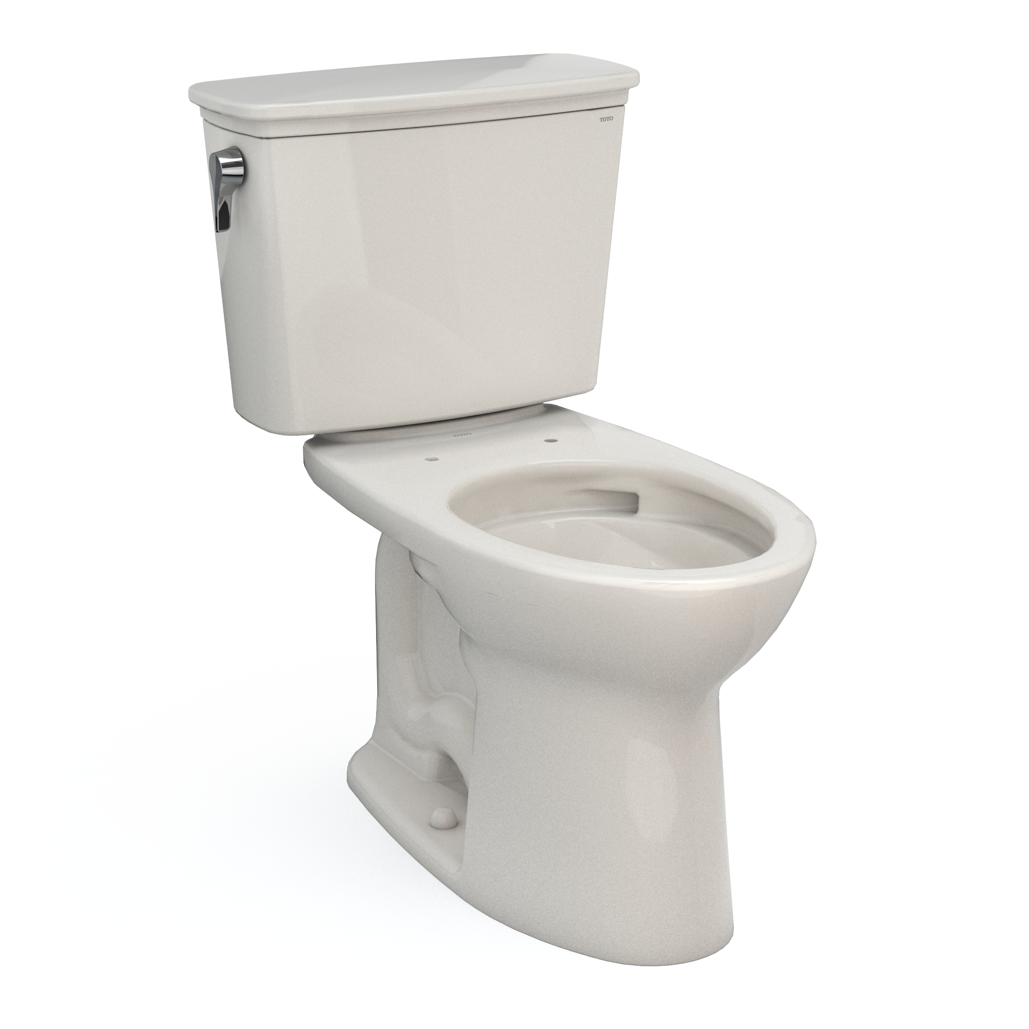 Alternate Image for TOTO Drake Transitional Two-Piece Elongated 1.28 GPF TORNADO FLUSH Toilet with CEFIONTECT, Sedona Beige, Vitreous China, CST786CEG#12