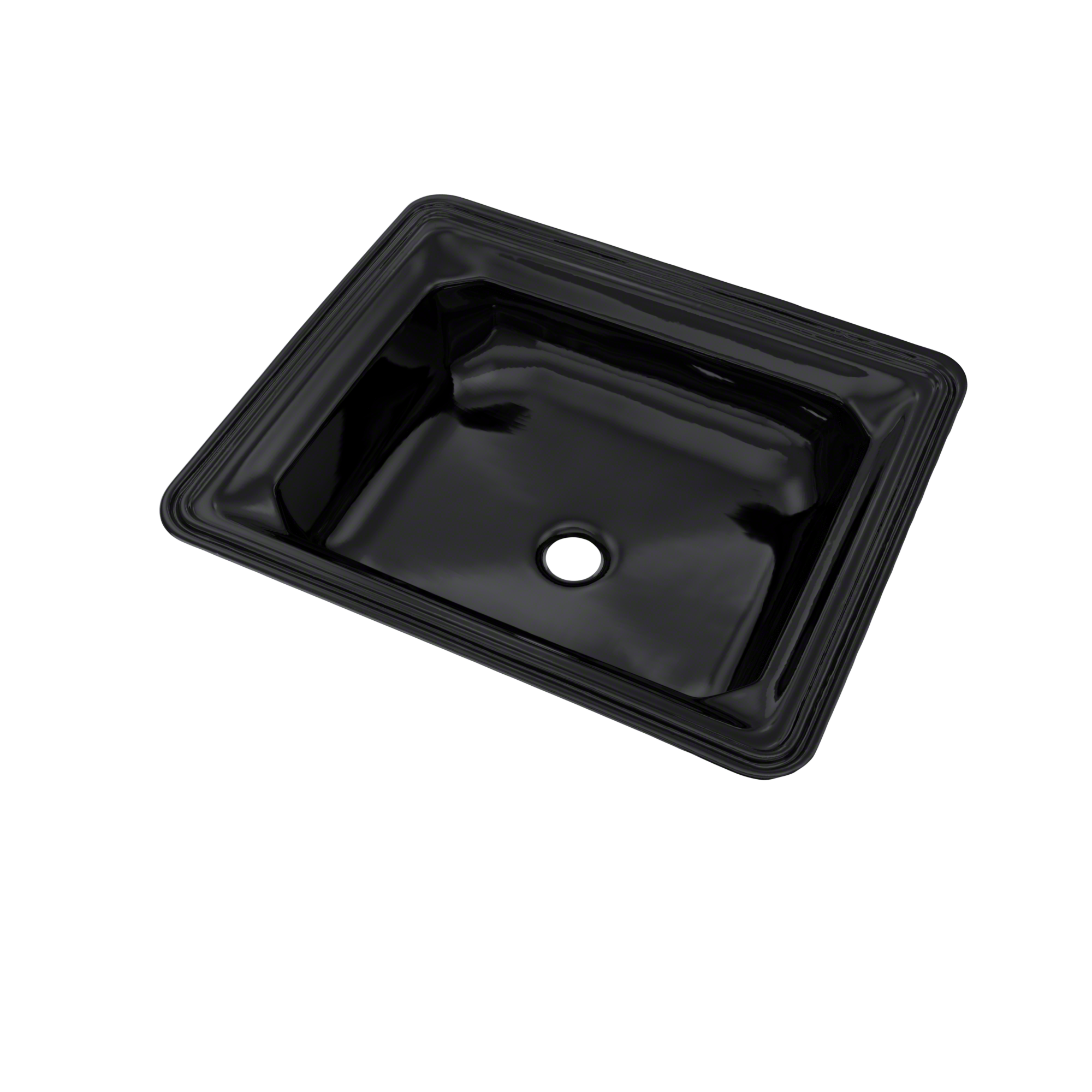 TOTO Guinevere Rectangular Undermount Bathroom Sink, Ebony, Vitreous China, LT973#51