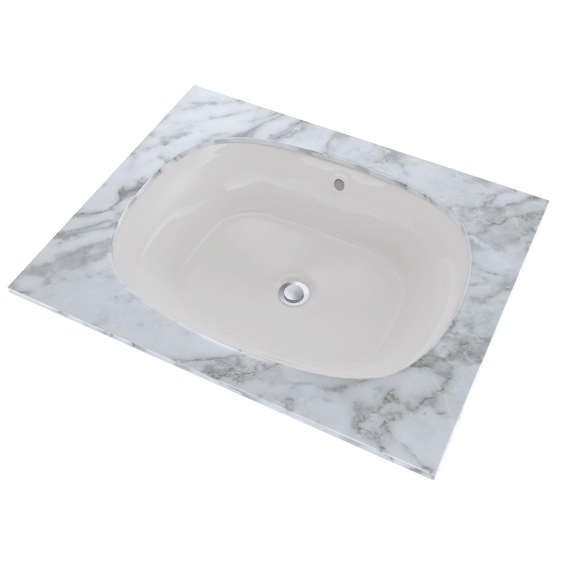 Alternate Image for TOTO Maris 20-5/16" x 15-9/16" Oval Undermount Bathroom Sink with CEFIONTECT, Colonial White, Vitreous China, LT481G#11