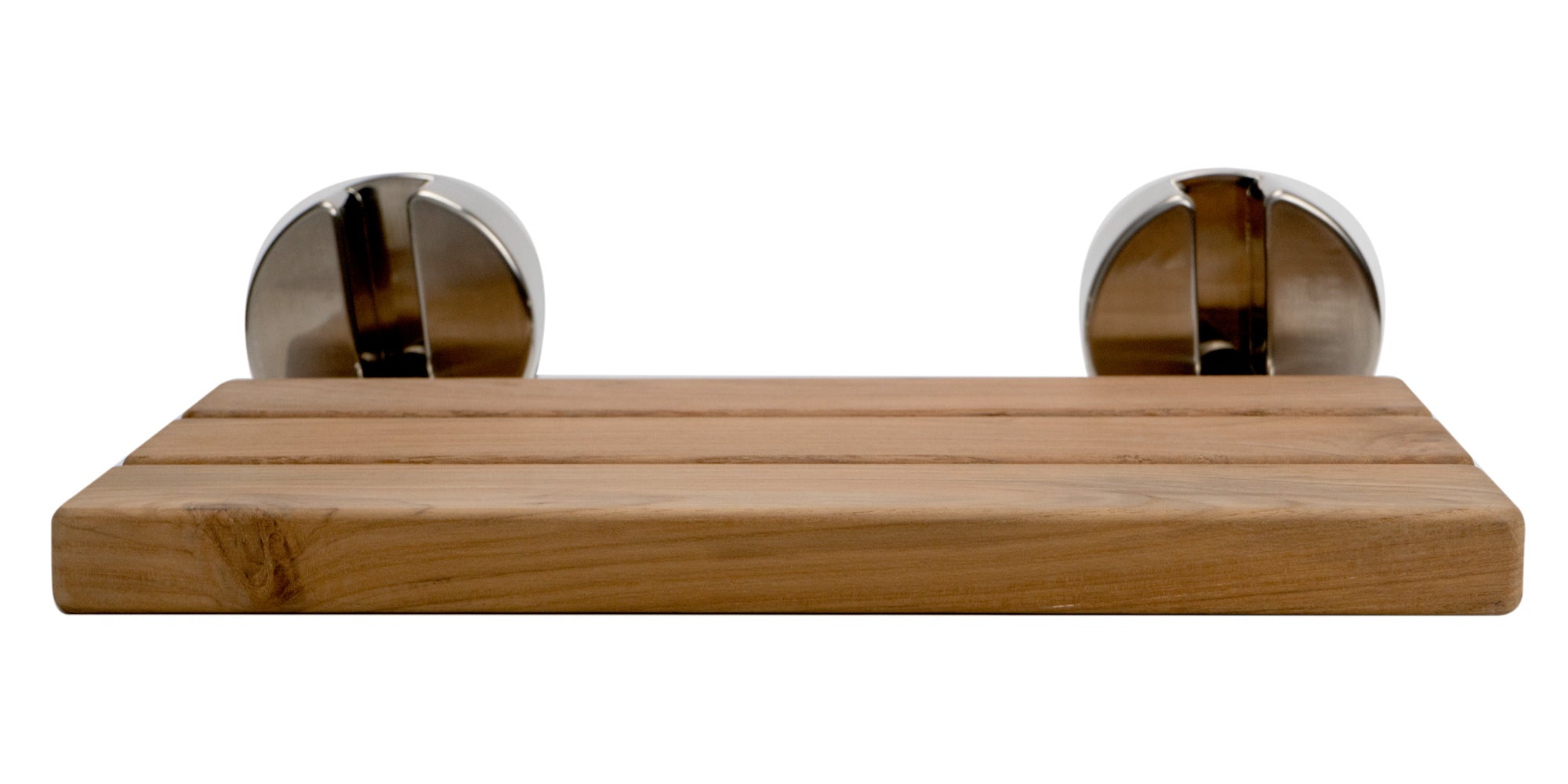 Alternate Image for ALFI brand ABS16R 16 Inch Folding Teak Wood Shower Seat Bench, Natural Wood, ABS16R-BN