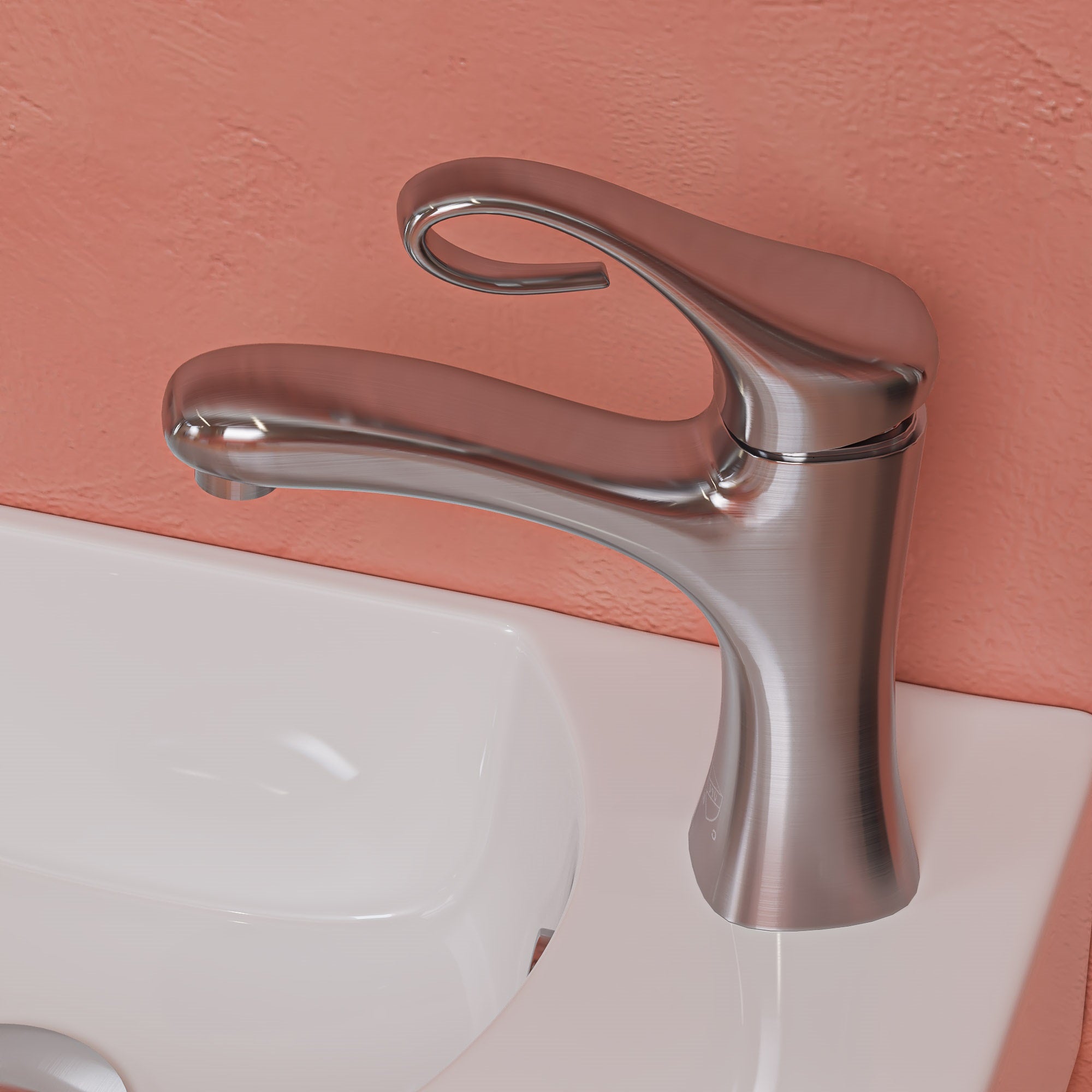 Main Image of ALFI Brushed Nickel Single Lever Bathroom Faucet, AB1295-BN