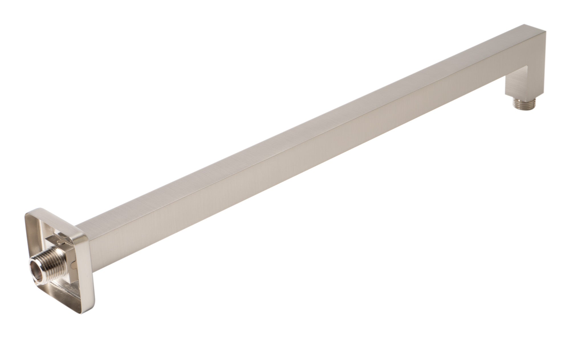 Alternate Image for ALFI brand ABSA20S-BN Brushed Nickel 20" Square Wall Shower Arm, Brass