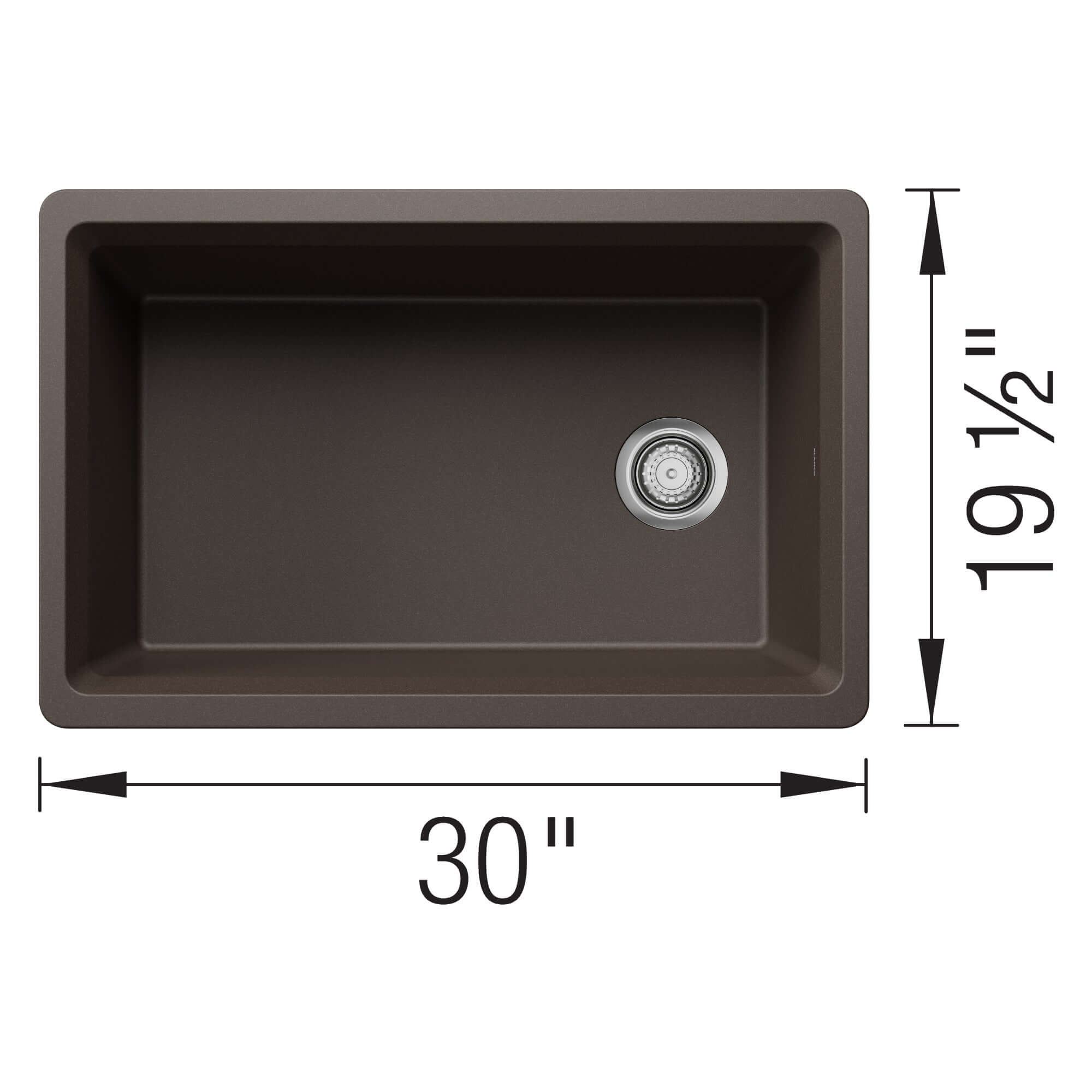 Alternate Image for Blanco Inteos 30" Undermount Silgranit Workstation Kitchen Sink, Cafe, No Faucet Hole, 443308