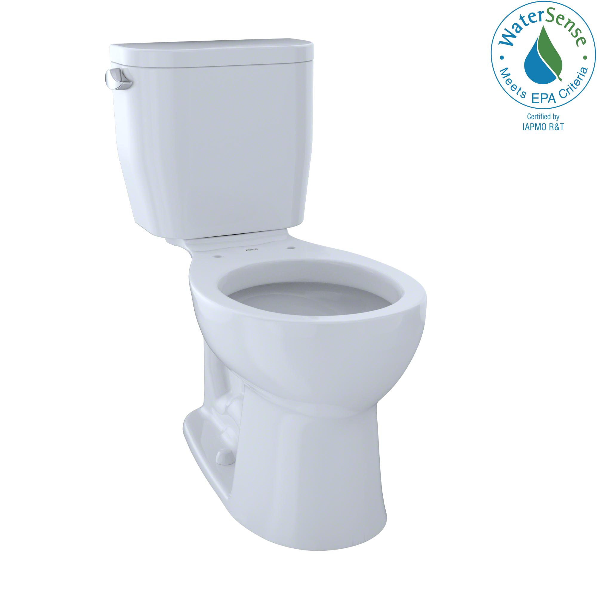 Alternate Image for TOTO Entrada Two-Piece Round 1.28 GPF Universal Height Toilet, Cotton White, Vitreous China, CST243EF#01