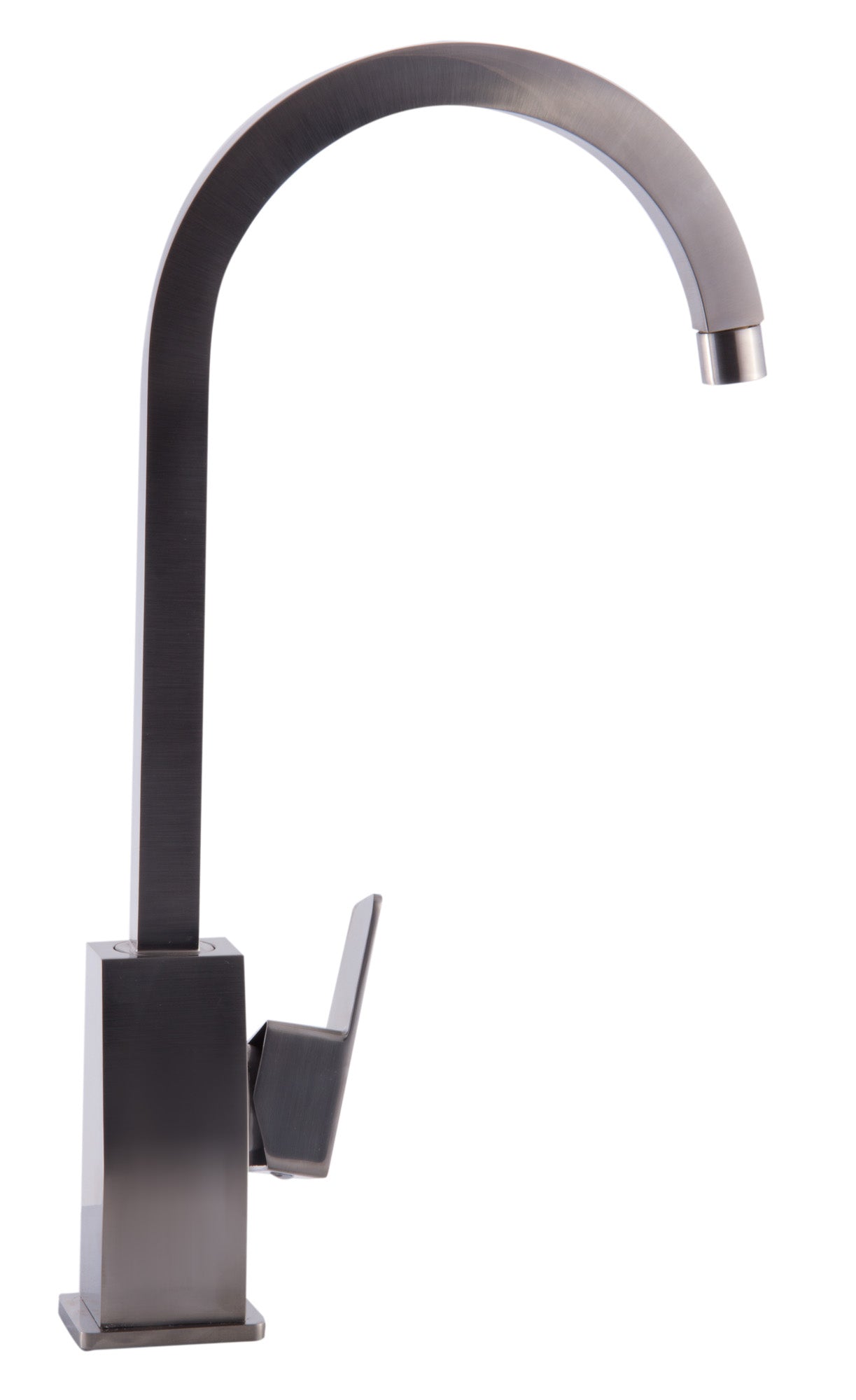 Alternate Image for ALFI Brushed Nickel Gooseneck Single Hole Bathroom Faucet, AB3470-BN