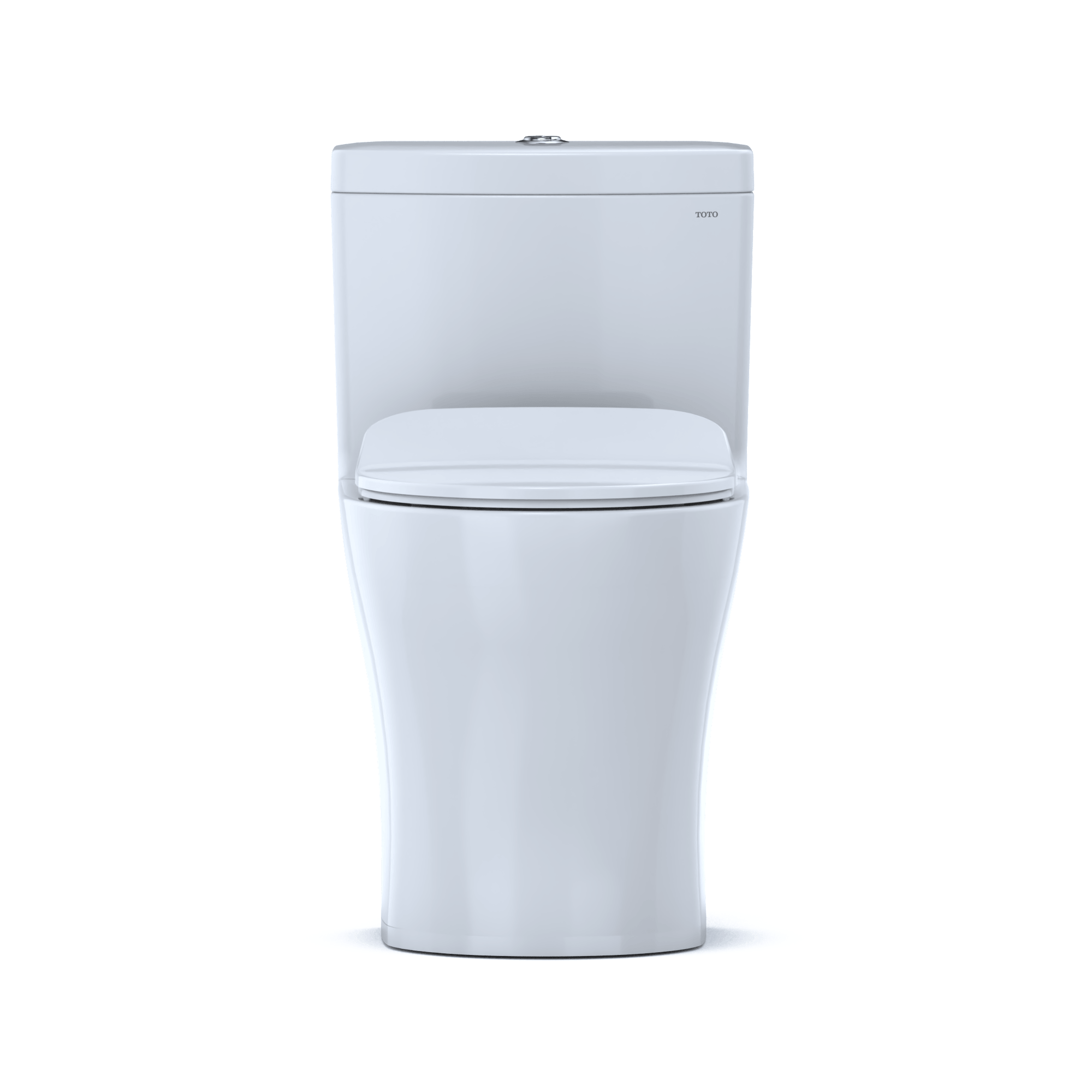 Alternate Image for TOTO Aquia IV One-Piece Elongated Dual Flush 1.28 and 0.9 GPF Universal Height, WASHLET+ Ready Toilet with CEFIONTECT, Cotton White- Vitreous China, MS646234CEMFGN#01