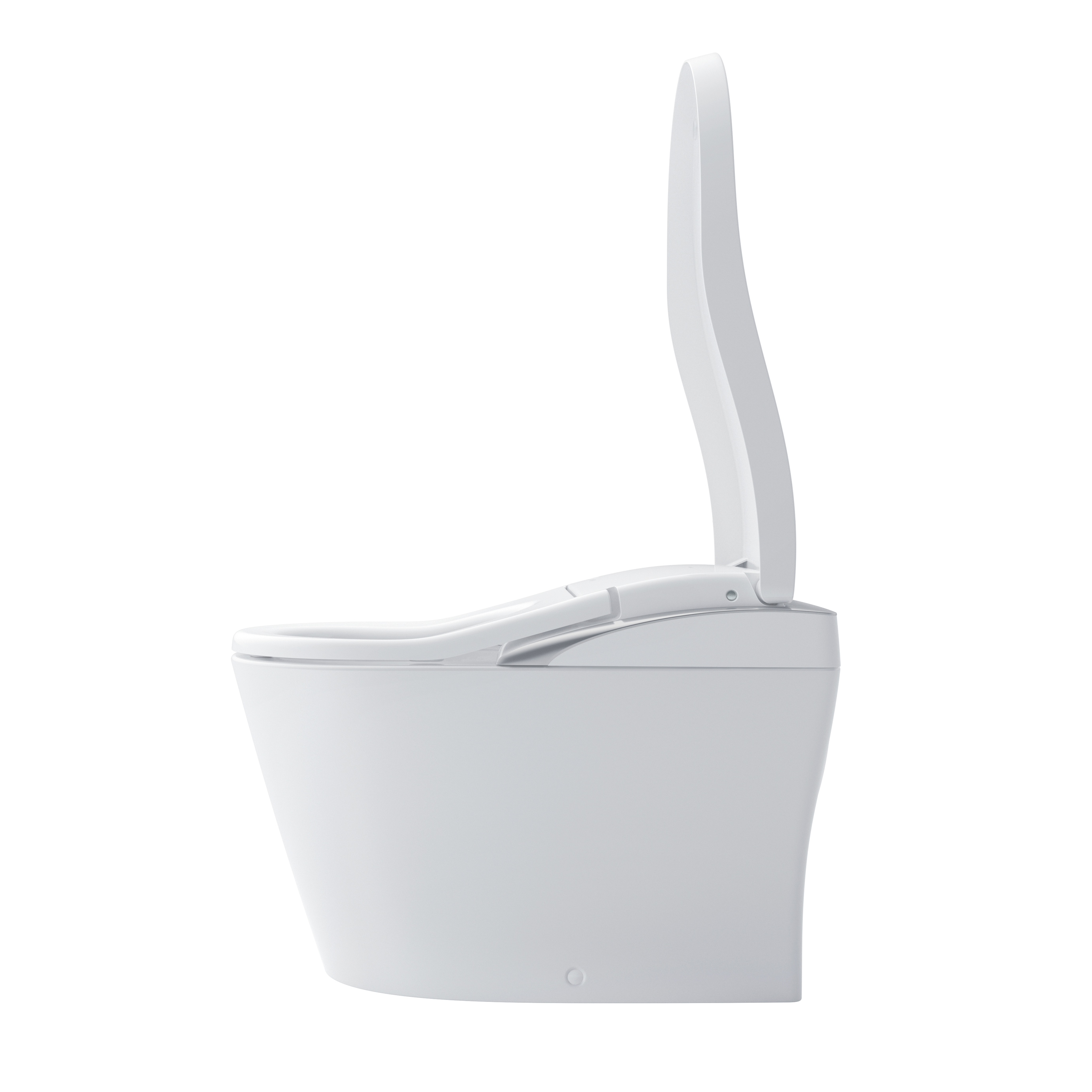 Alternate Image for TOTO NEOREST LS Dual Flush 1.0 or 0.8 GF Integrated Bidet Toilet, Cotton White with Silver Trim, Vitreous China and Plastic, MS8732CUMFG#01S