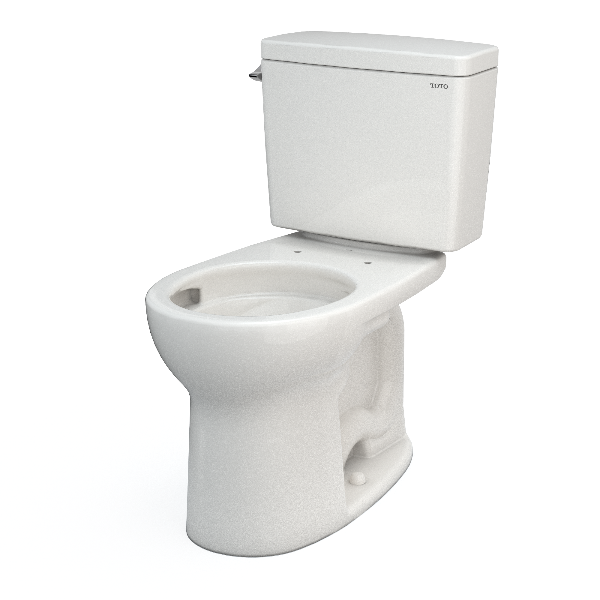 Alternate Image for TOTO Drake Two-Piece Round 1.28 GPF Universal Height TORNADO FLUSH Toilet with CEFIONTECT, Colonial White, Vitreous China, CST775CEFG#11