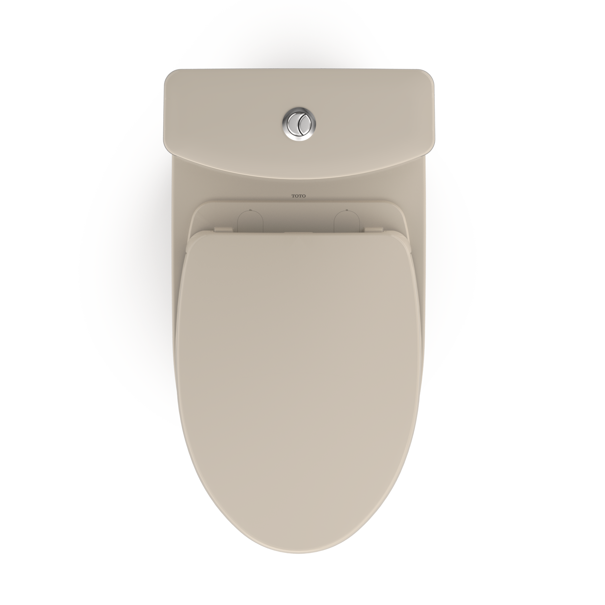 Alternate Image for TOTO Aquia IV Two-Piece Elongated Dual Flush 1.28 and 0.9 GPF Universal Height Toilet with CEFIONTECT, WASHLET+ Ready, Bone, Vitreous China, MS446124CEMFGN#03