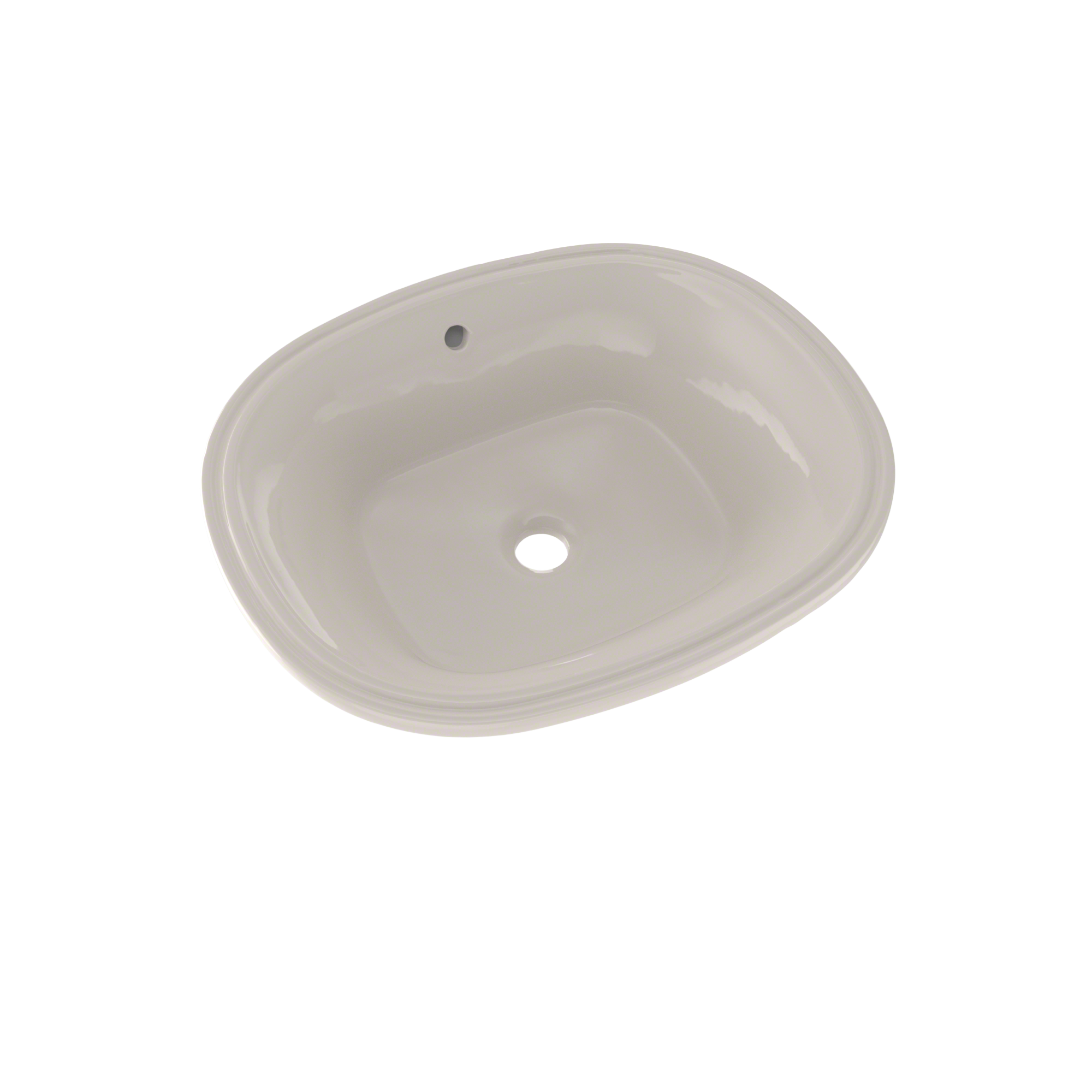 Alternate Image for TOTO Maris 17-5/8" x 14-9/16" Oval Undermount Bathroom Sink with CEFIONTECT, Sedona Beige, Vitreous China, LT483G#12