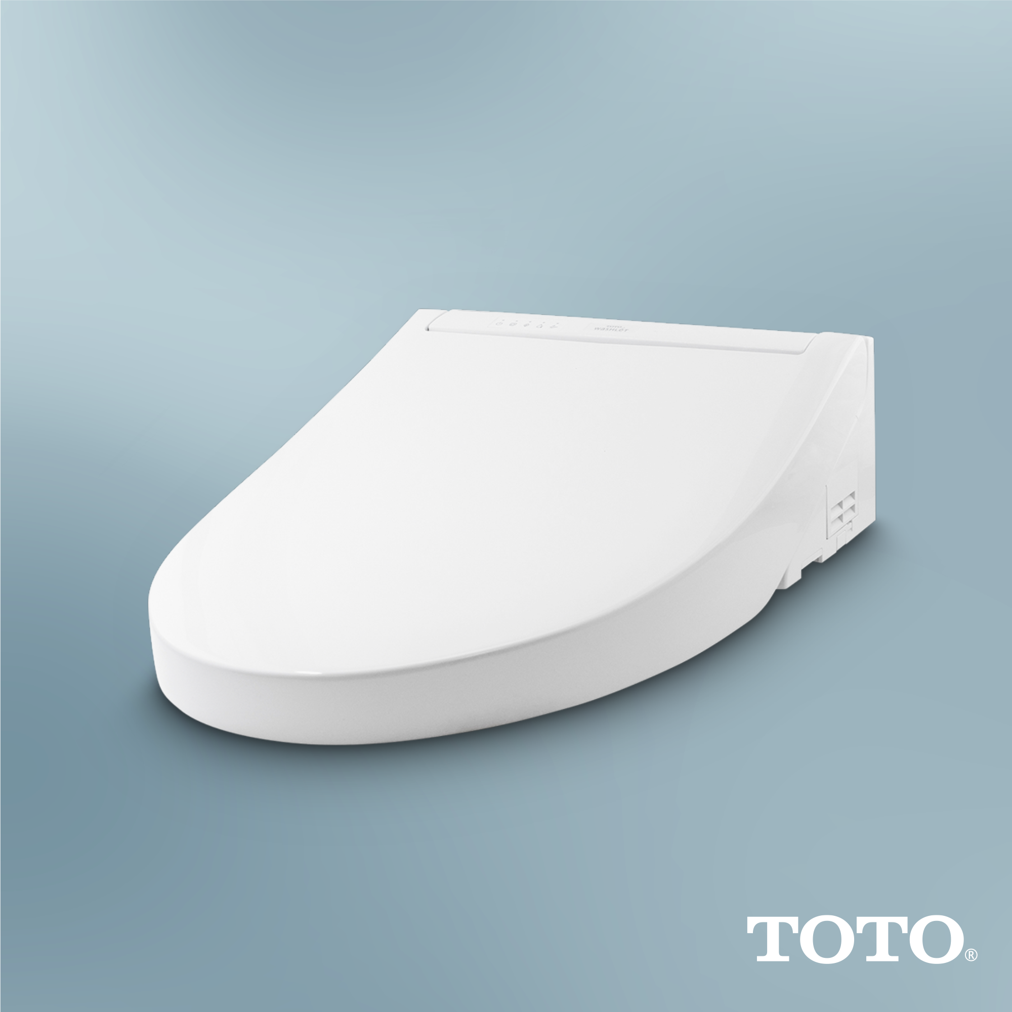 Alternate Image for TOTO WASHLET C5 Electronic Bidet Toilet Seat with PREMIST and EWATER+ Wand Cleaning, Elongated, Cotton White, Plastic, SW3084#01