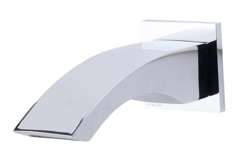 ALFI brand Brass, AB3301-PC Polished Chrome Curved Wallmounted Tub Filler Bathroom Spout