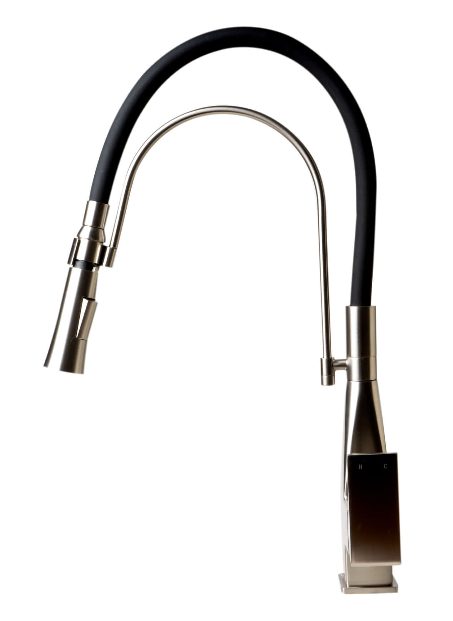 Alternate Image for ALFI brand 1.8 GPM Lever Gooseneck Spout Touch Kitchen Faucet, Modern, Gray, Brushed Nickel, ABKF3023-BN
