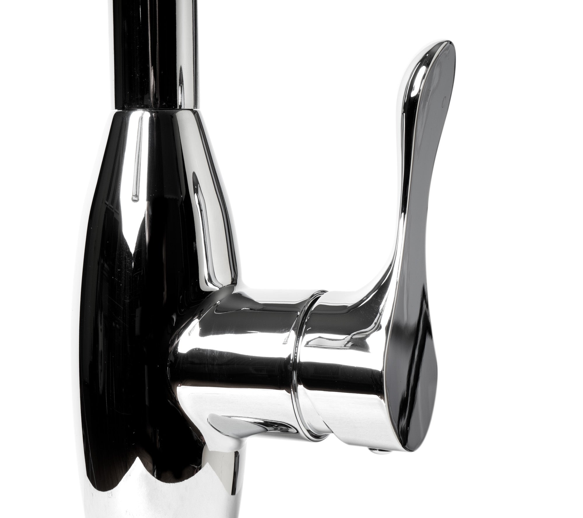 Alternate Image for ALFI brand 1.8 GPM Lever Gooseneck Spout Touch Kitchen Faucet, Gray, Pull Down, Polished Chrome, Traditional, ABKF3783-PC