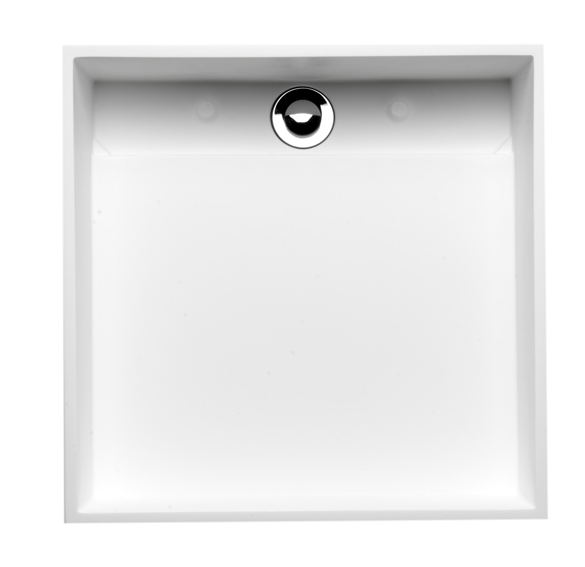 Alternate Image for ALFI brand 15.13" x 15.13" Square Above Mount Resin Bathroom Sink, White Matte, No Faucet Hole, ABRS14S
