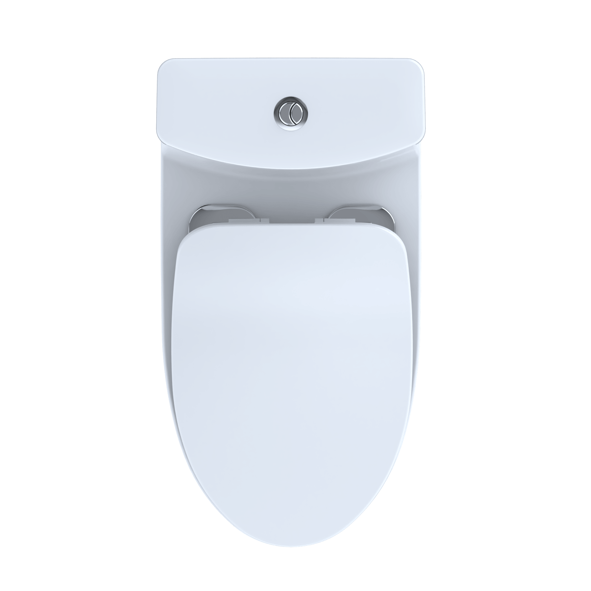 Alternate Image for TOTO Aquia IV One-Piece Elongated Dual Flush 1.28 and 0.9 GPF Universal Height, WASHLET+ Ready Toilet with CEFIONTECT, Cotton White- Vitreous China, MS646234CEMFGN#01