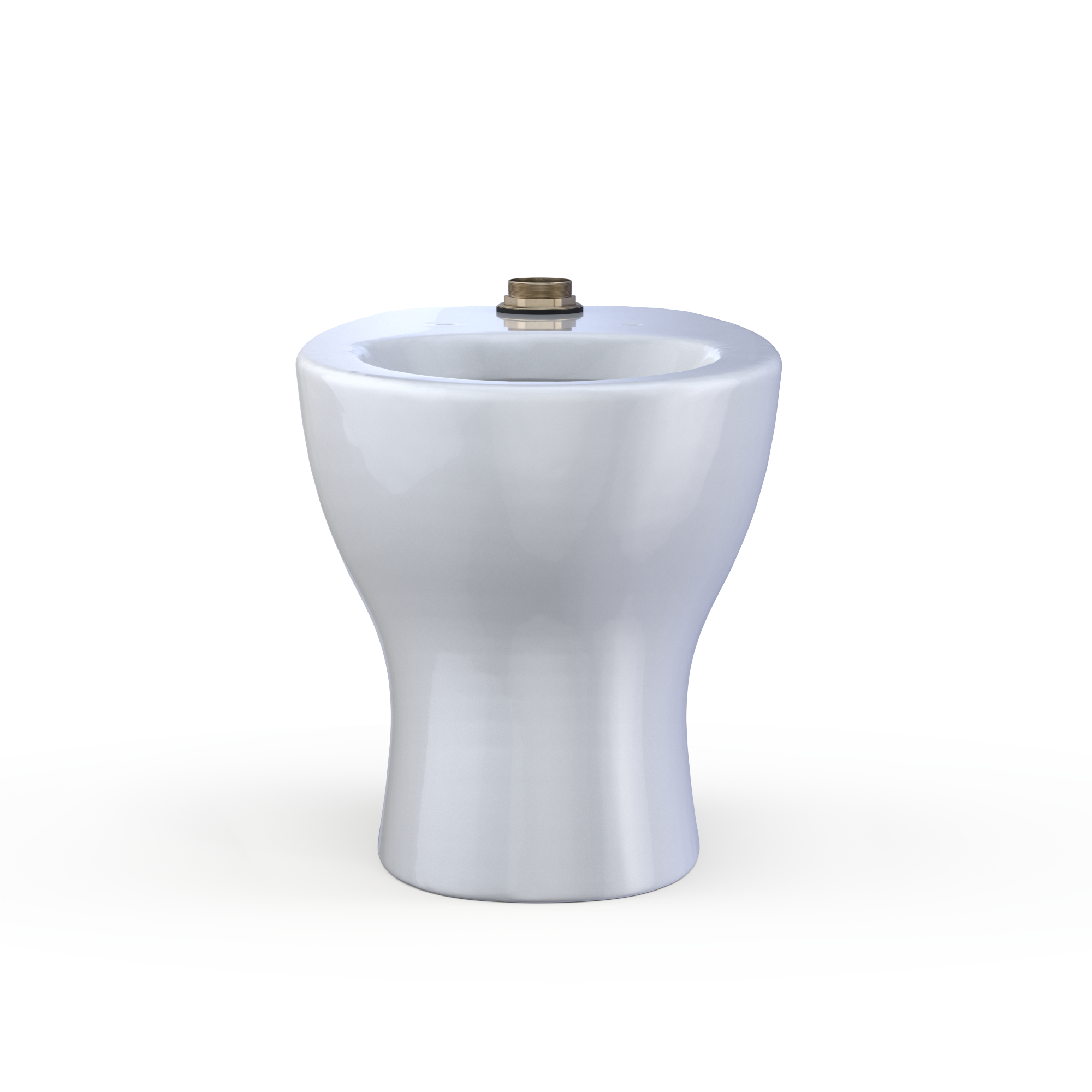 Alternate Image for TOTO TORNADO FLUSH Commercial Flushometer Floor-Mounted Universal Height Toilet with CEFIONTECT, ADA Compliant, Elongated, Cotton White, Vitreous China, CT725CUFG#01