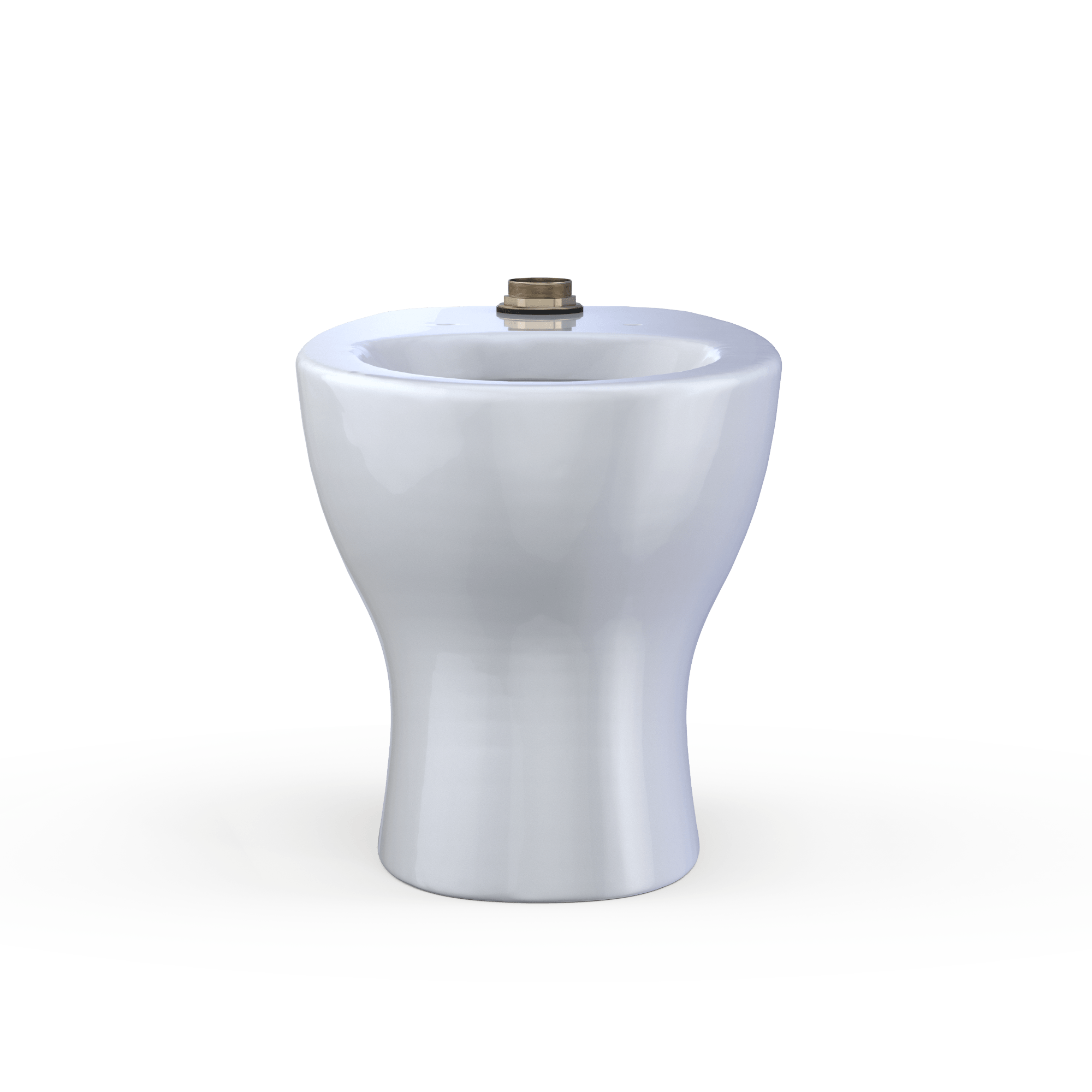 Alternate Image for TOTO TORNADO FLUSH Commercial Flushometer Floor-Mounted Universal Height Toilet with CEFIONTECT, ADA Compliant, Elongated, Cotton White, Vitreous China, CT725CUFG#01