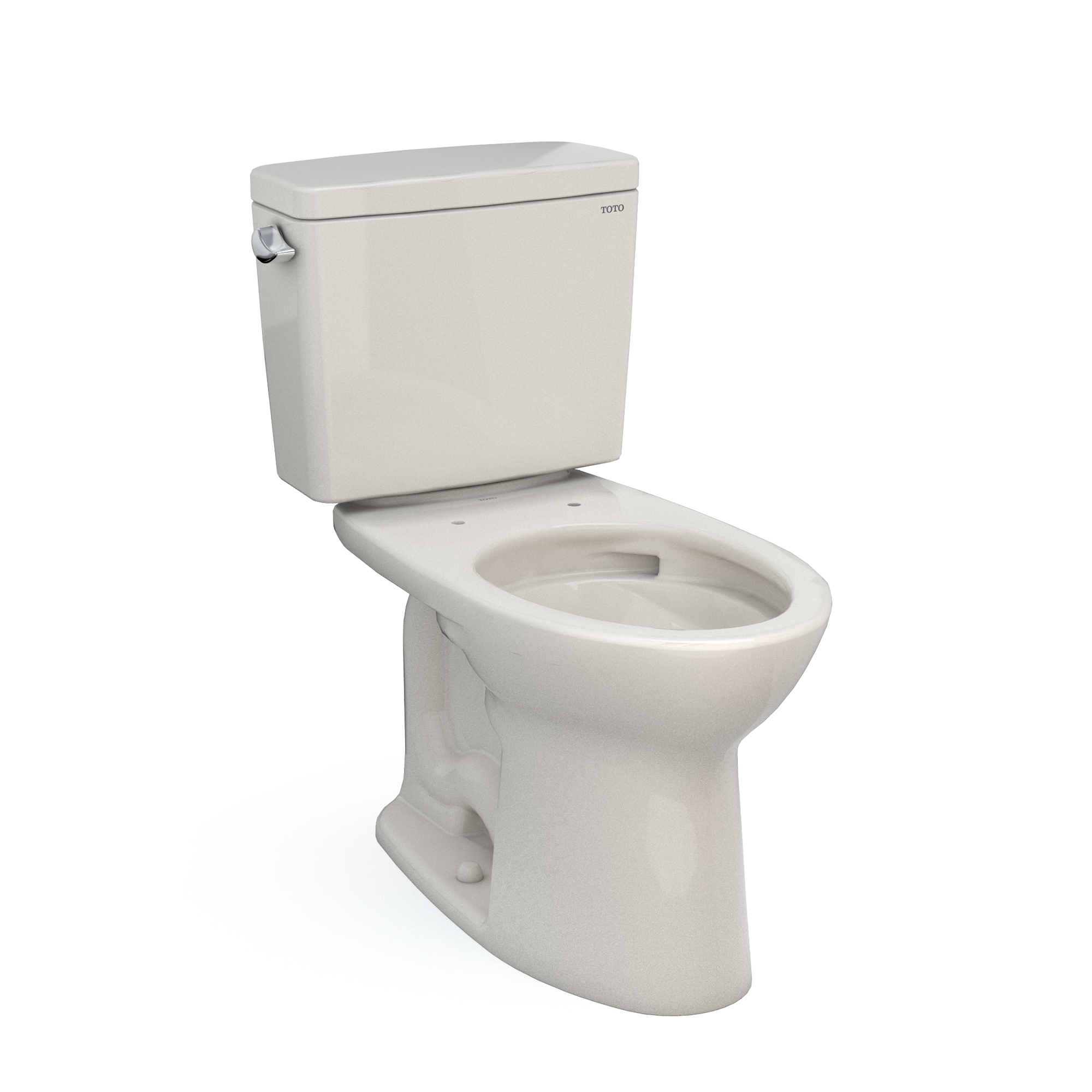 TOTO Drake Two-Piece Elongated 1.28 GPF Universal Height TORNADO FLUSH Toilet with CEFIONTECT, Sedona Beige, Vitreous China, CST776CEFG#12