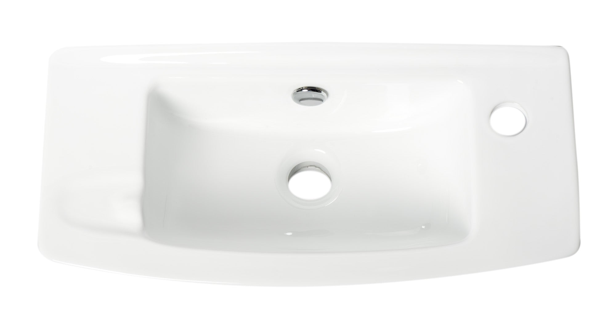 Alternate Image for ALFI brand 20.25" x 9.88" Rectangle Wall Mount Porcelain Bathroom Sink, White, 1 Faucet Hole, ABC115