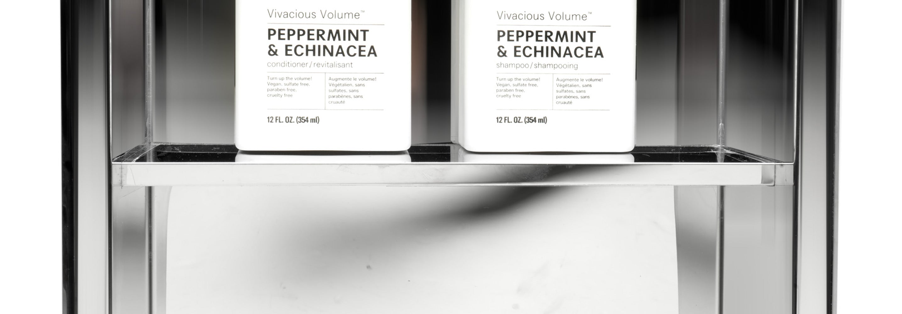 Alternate Image for ALFI brand ABN1224-PSS 12 x 24 Polished Stainless Steel Vertical Double Shelf Bath Shower Niche, 20 Gauge