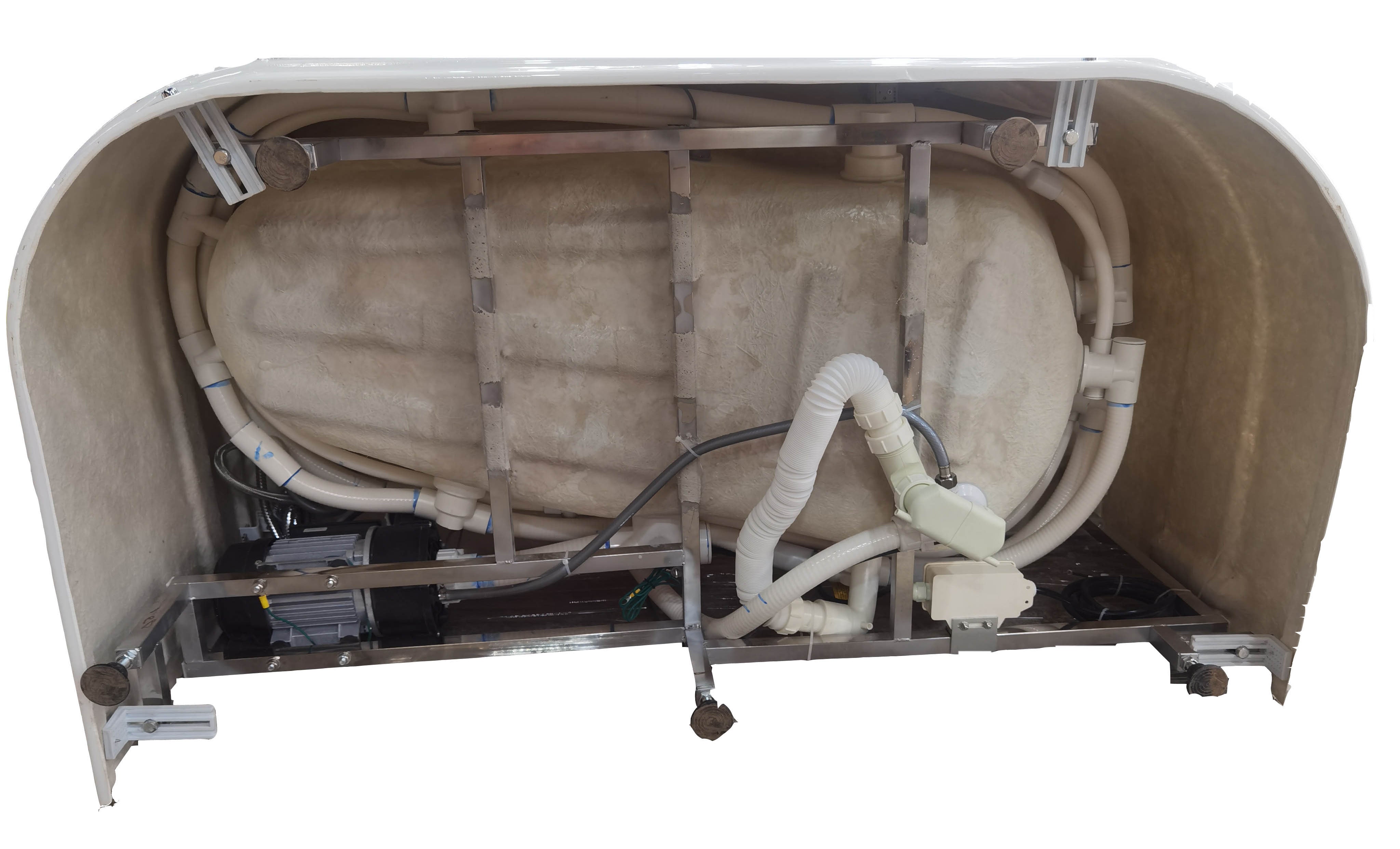 Alternate Image for Eago 57" Acrylic Corner Oval Bathtub, White, AM175-L