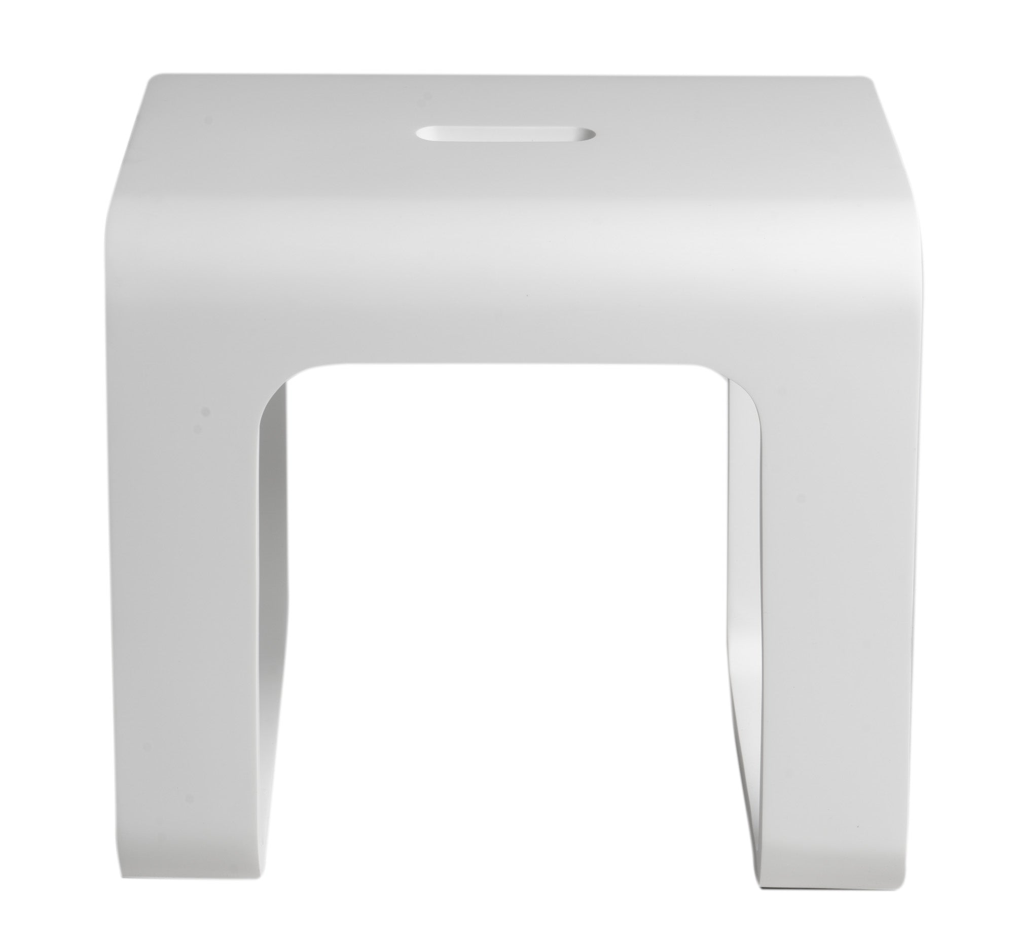 Alternate Image for ALFI brand ABST99 White Matte Solid Surface Resin Bathroom / Shower Stool