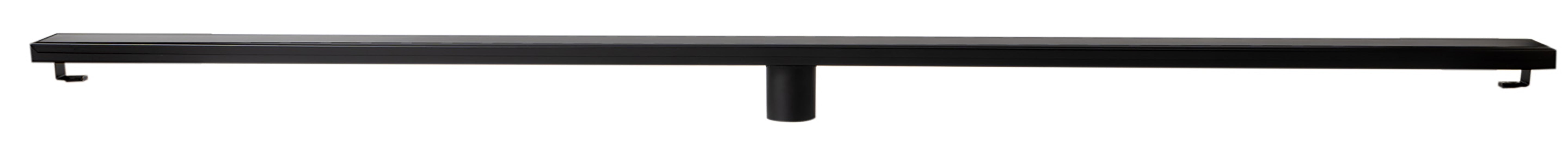 Alternate Image for ALFI brand ABLD59B-BM 59" Black Matte Stainless Steel Linear Shower Drain with Solid Cover